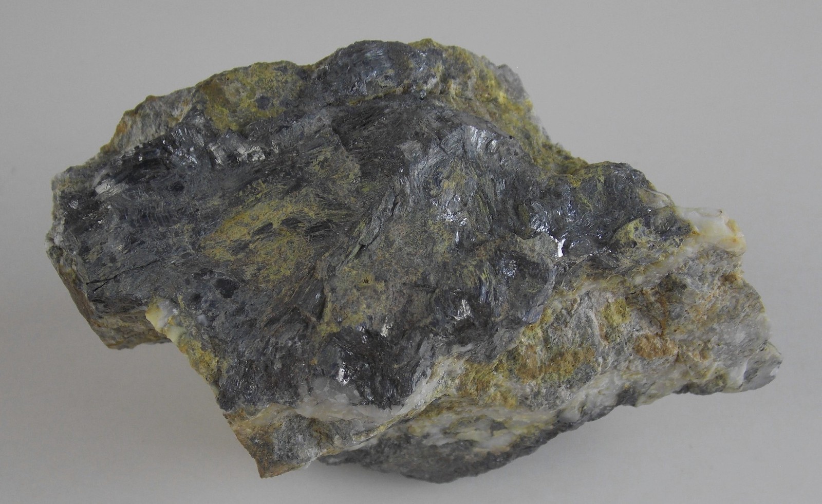 STIBNITE CRYSTALS w/ VALENTINITE – 9.5 cm – BLOODY CANYON MINE, NEVADA 29716