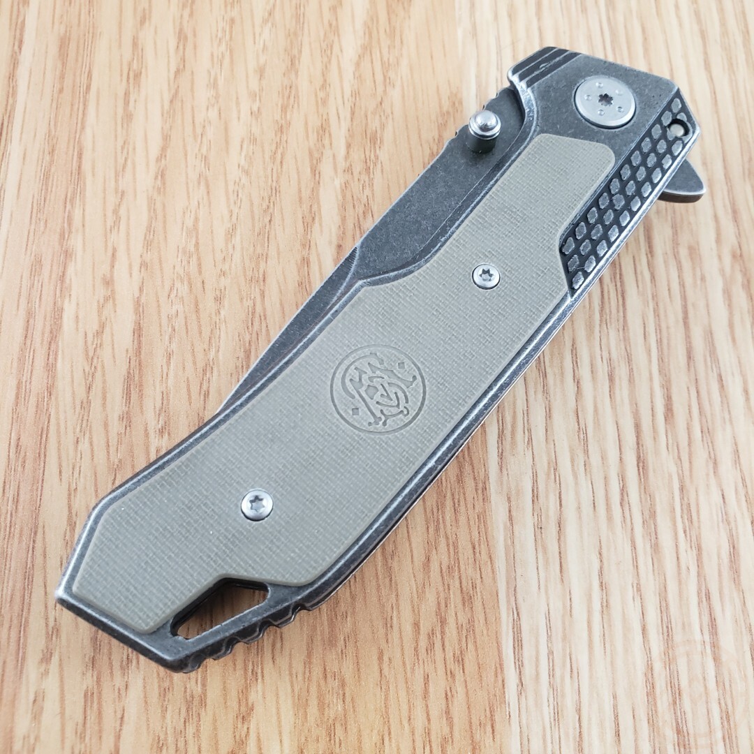 Smith & Wesson Framelock Folding Knife 3¾” Stainless Blade Stainless/G10 Handle