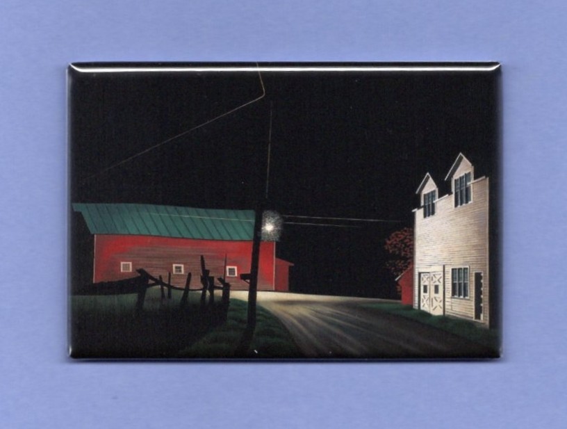 GEORGE AULT *2X3 FRIDGE MAGNET* FINE ART PAINTING REALIST PRECISIONISM LIGHT
