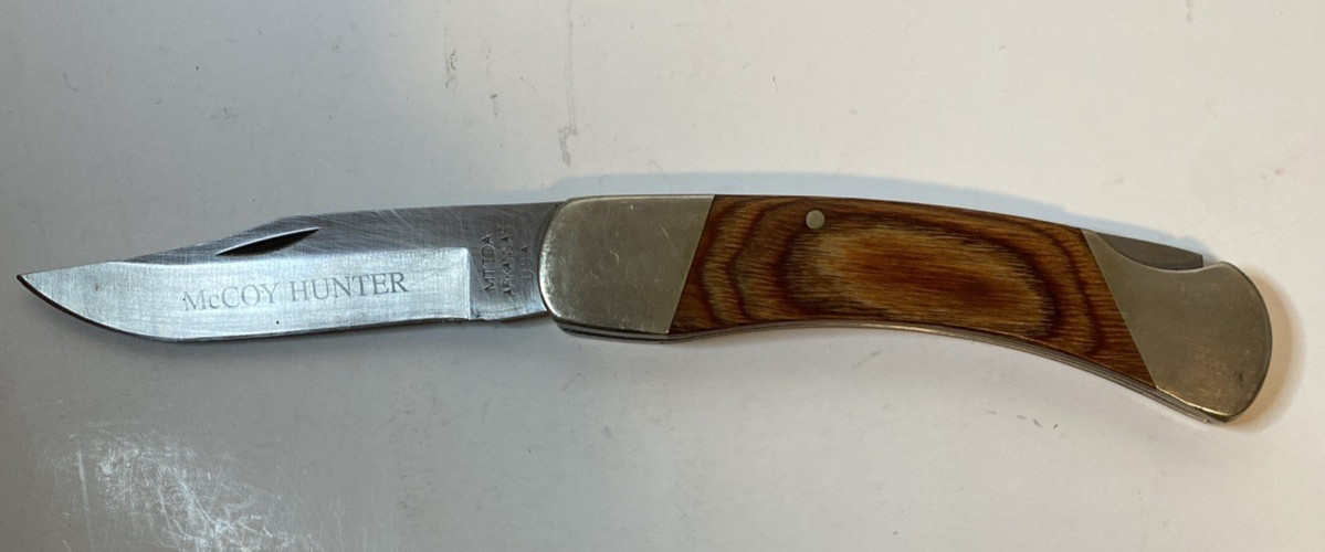 McCoy Hunter Folding Knife Mt. Ida, Arkansas, Premium Steel, Vintage, Pre-Owned