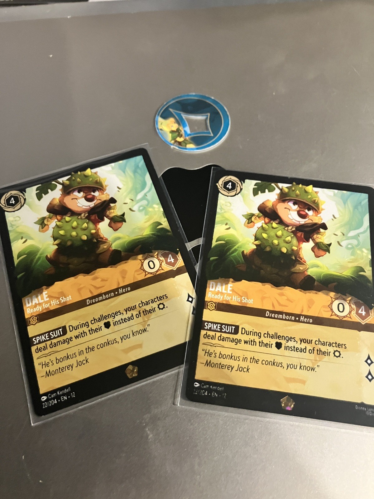 Lorcana Wilds Unknown Dale Ready for His Shot 22/204 Legendary – X2