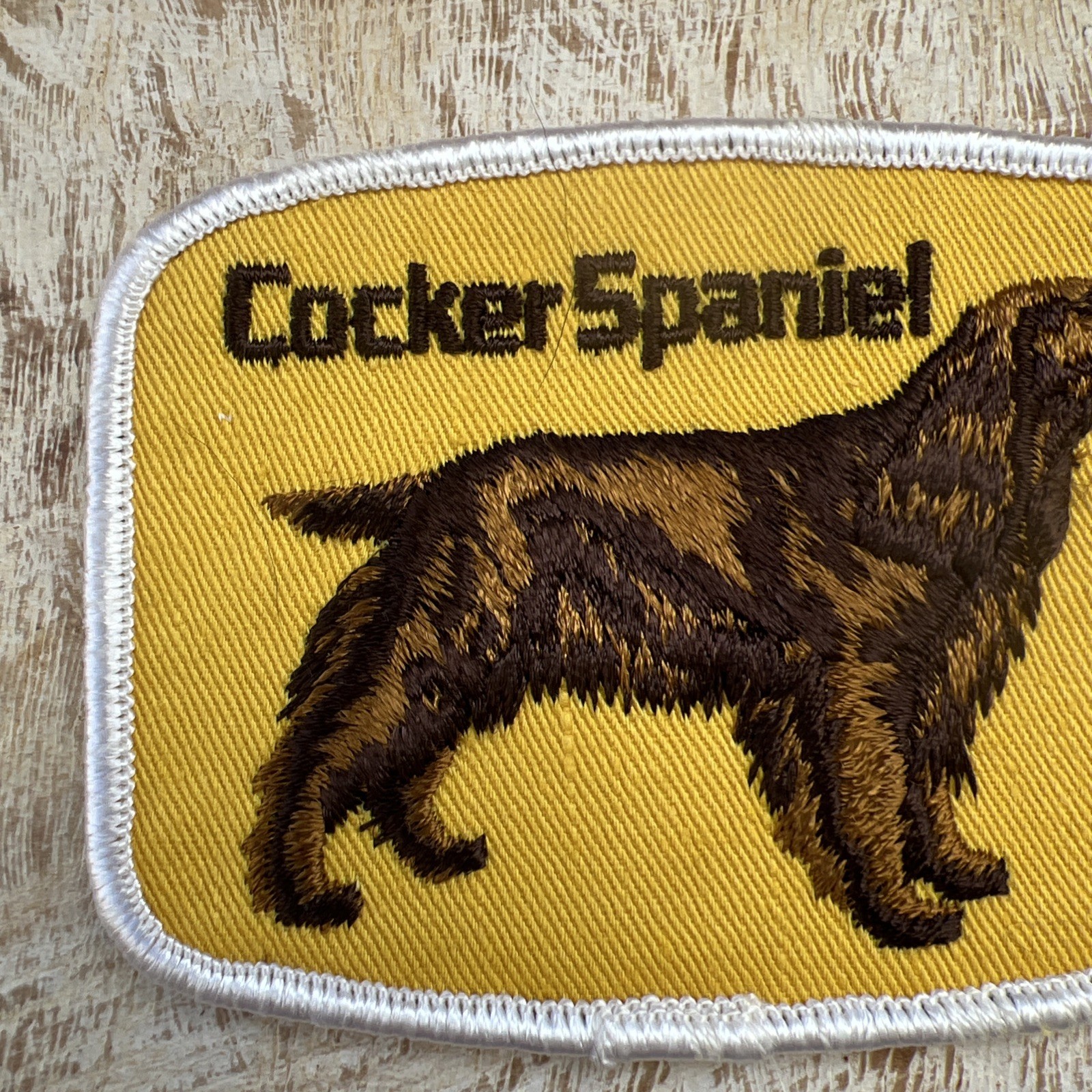 Cocker Spaniel Dog Patch New without packaging Vintage 80s