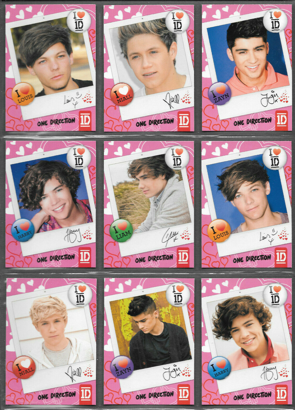 ONE DIRECTION 2013 Panini Single Insert Cards – Choose Complete Your Sets MINT