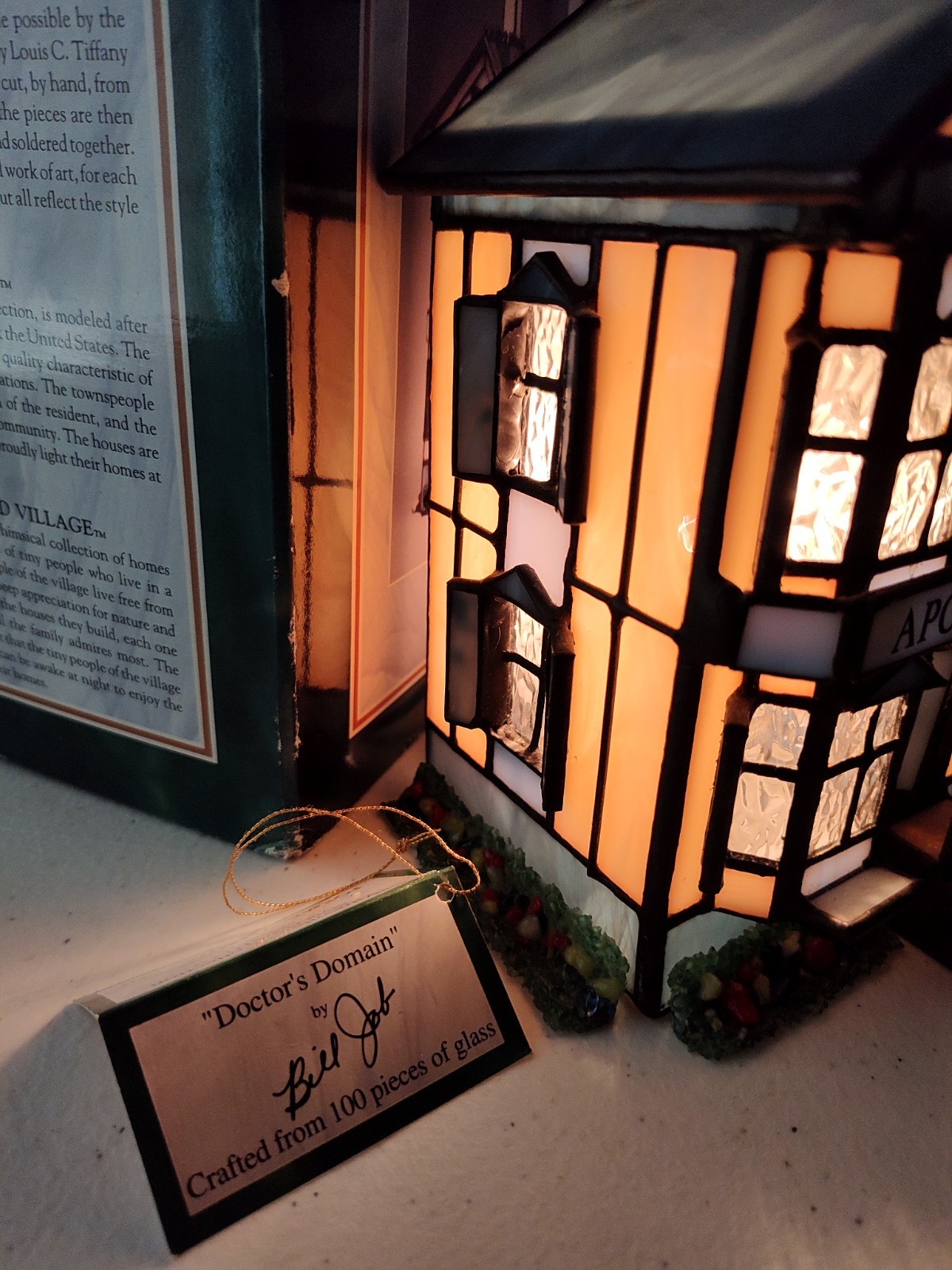 Forma Vitrum Stained Glass House Doctor’s Domain Apothecary Bill Job 1993 Boxed