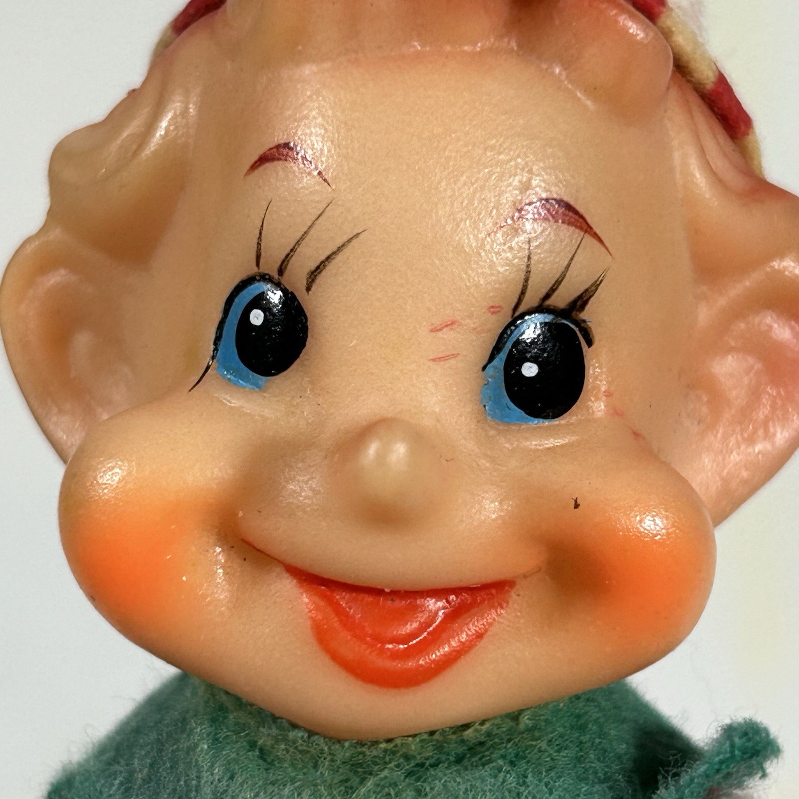 MCM Elf Pixie Knee Hugger Striped Not Colorfast Japan Christmas Shelf Sitter VTG