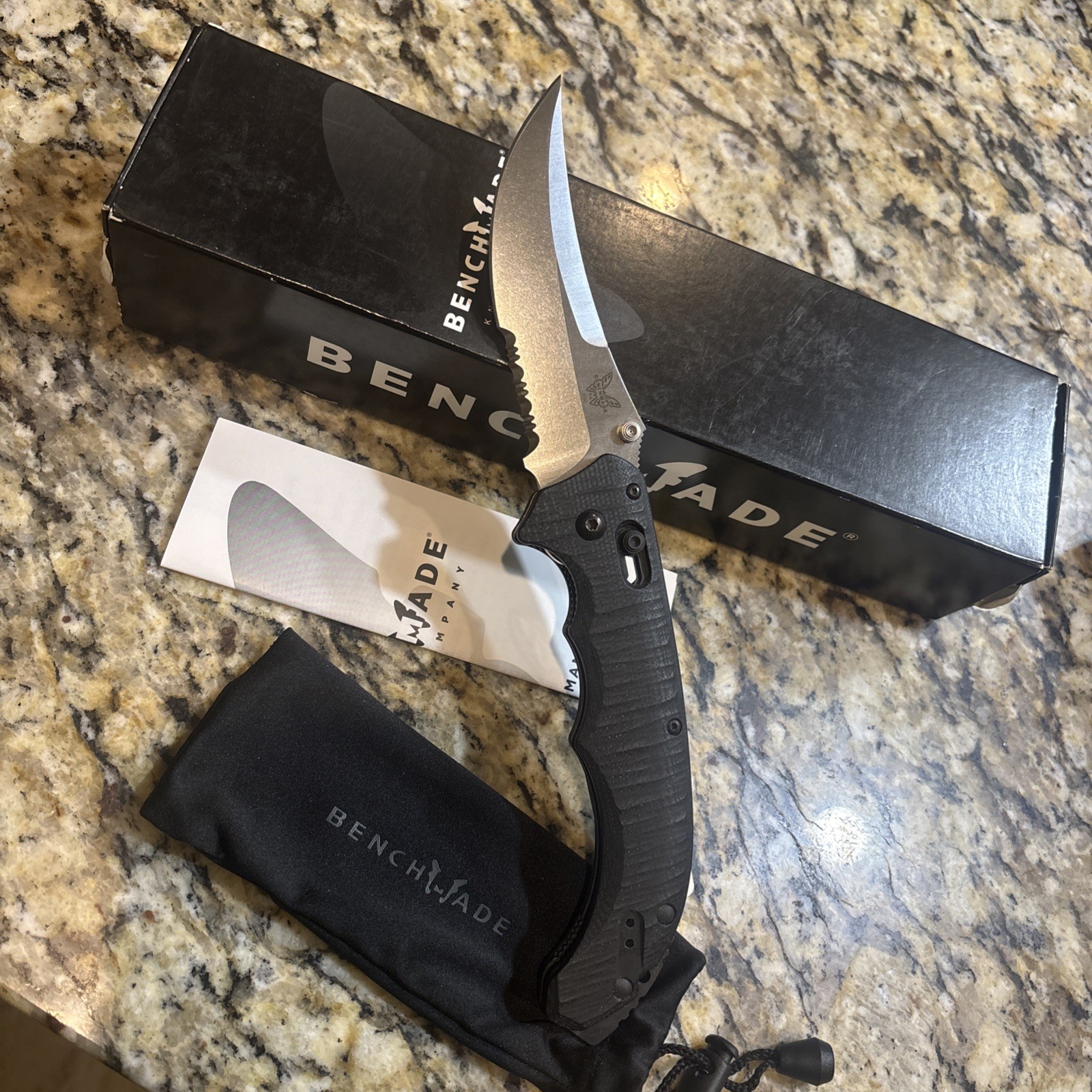 Benchmade 860S BEDLAM G-10/154CM RARE!!! NOS 🔥 🔥