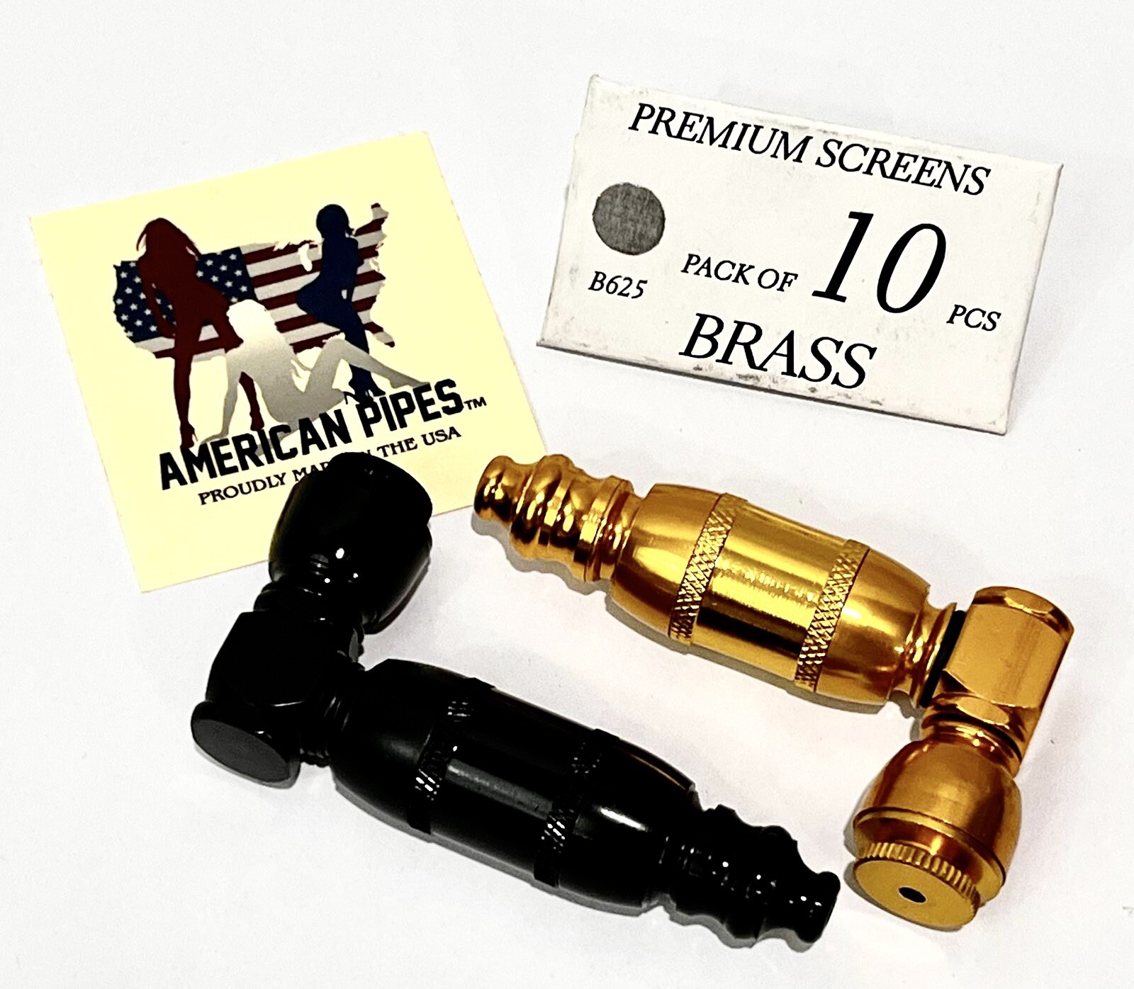 (((Set Of 2))) AMERICANPIPES(tm) High Grade Tobacco Pipes With Large Chamber