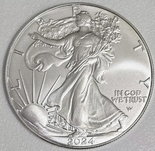 Lot of 3 U.S .999 2024 -1- 0 Z American Eagle C.0.i.n(0.999999 Purity)