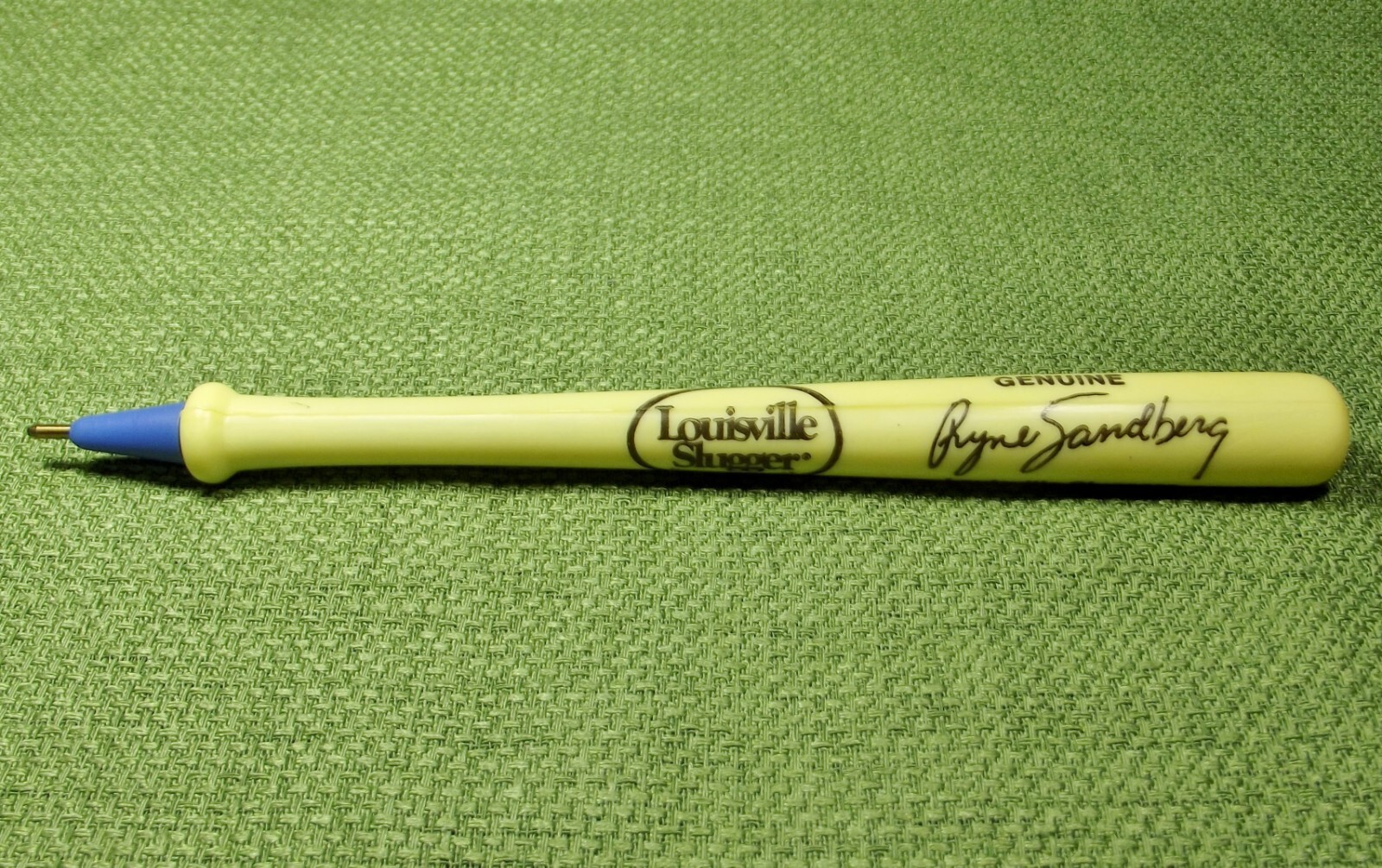 Vtg Ryne Sandberg Louisville Slugger Replica Bat Ballpoint Ink Pen Chicago Cubs