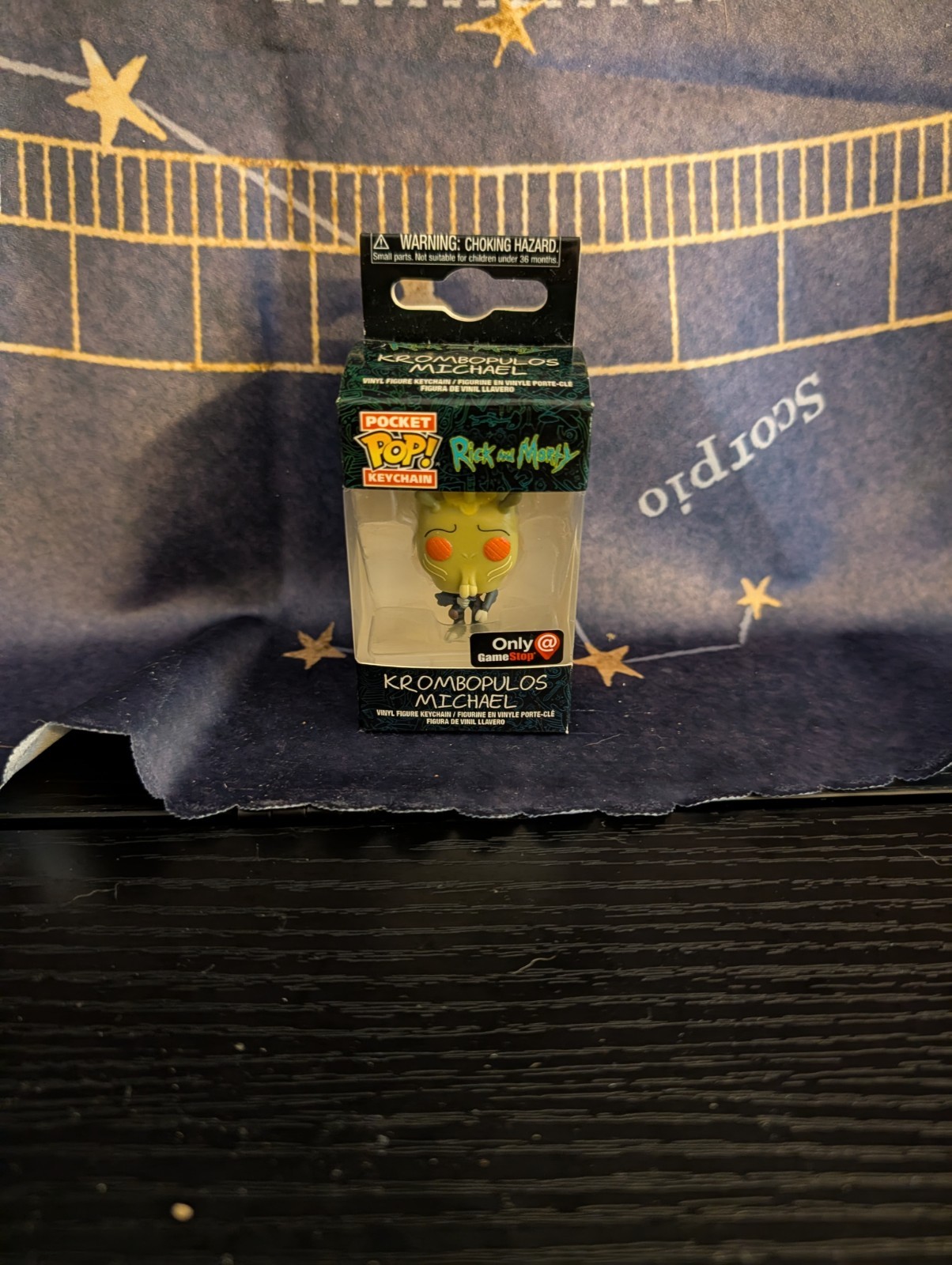Funko Pop Pocket Rick and Morty Krombopulos Michael Gamestop Exclusive Keychain