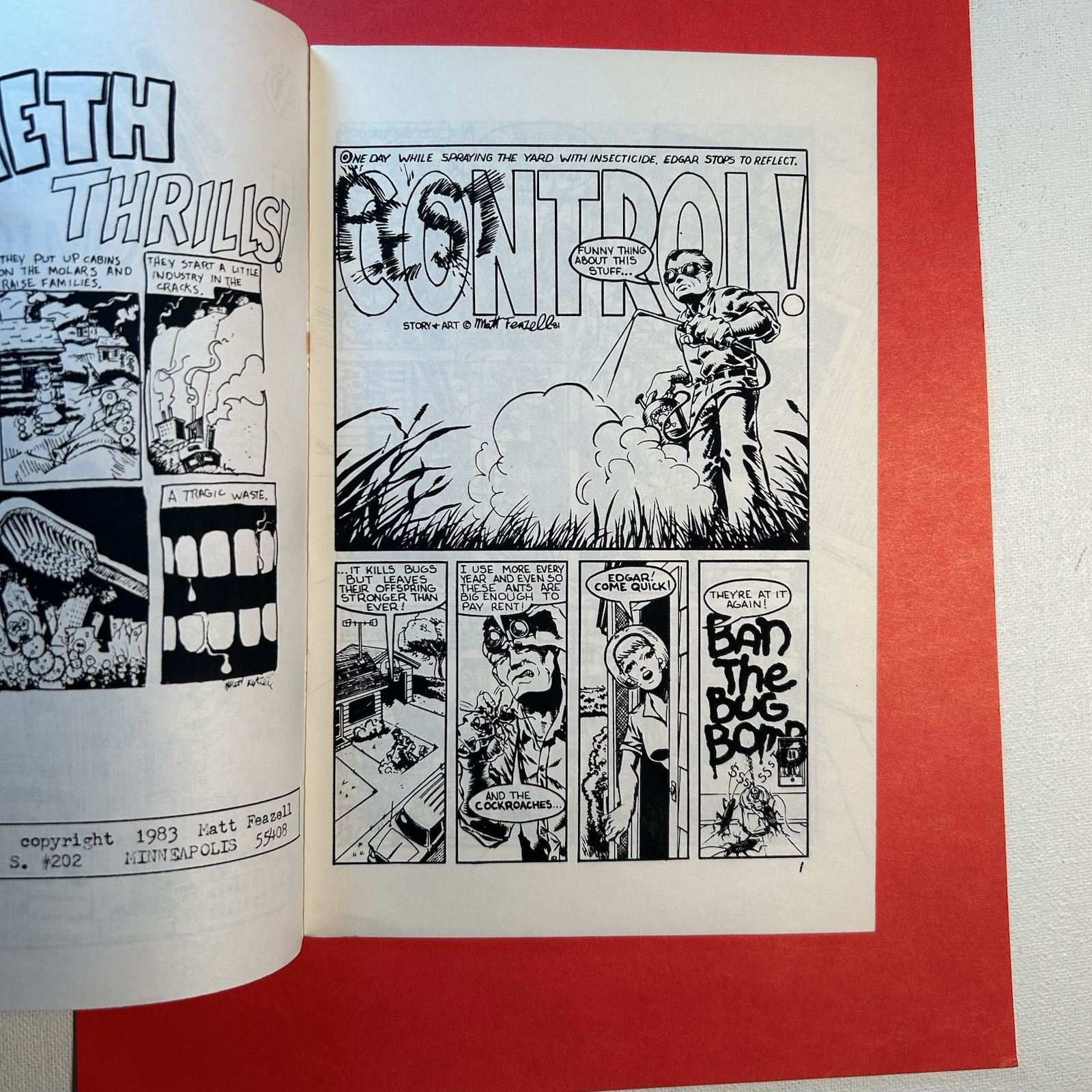 Matt Comics #1 underground/digest comix Matt Feazell 1983 Not Available