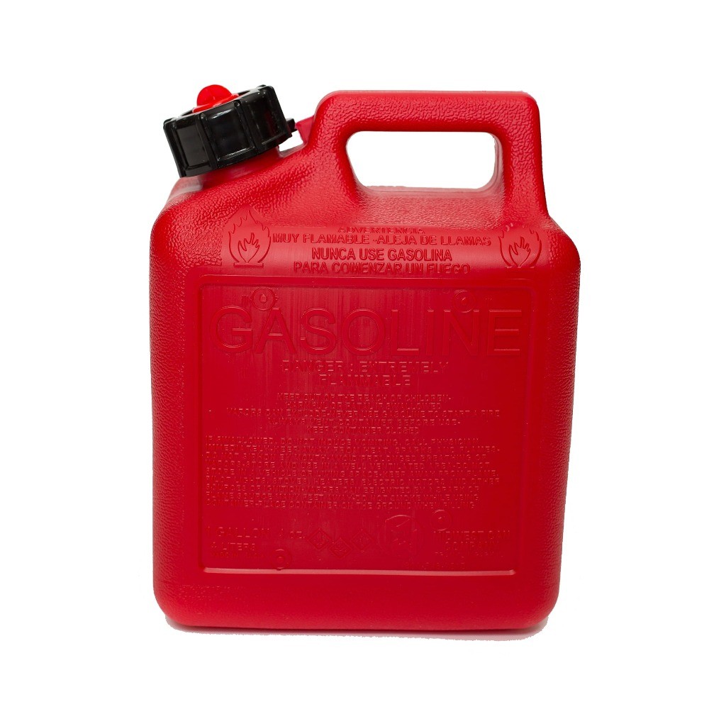 Auto Shut off Gasoline Can, 1 Gallon 4 oz. Capacity #1210, Red in Color
