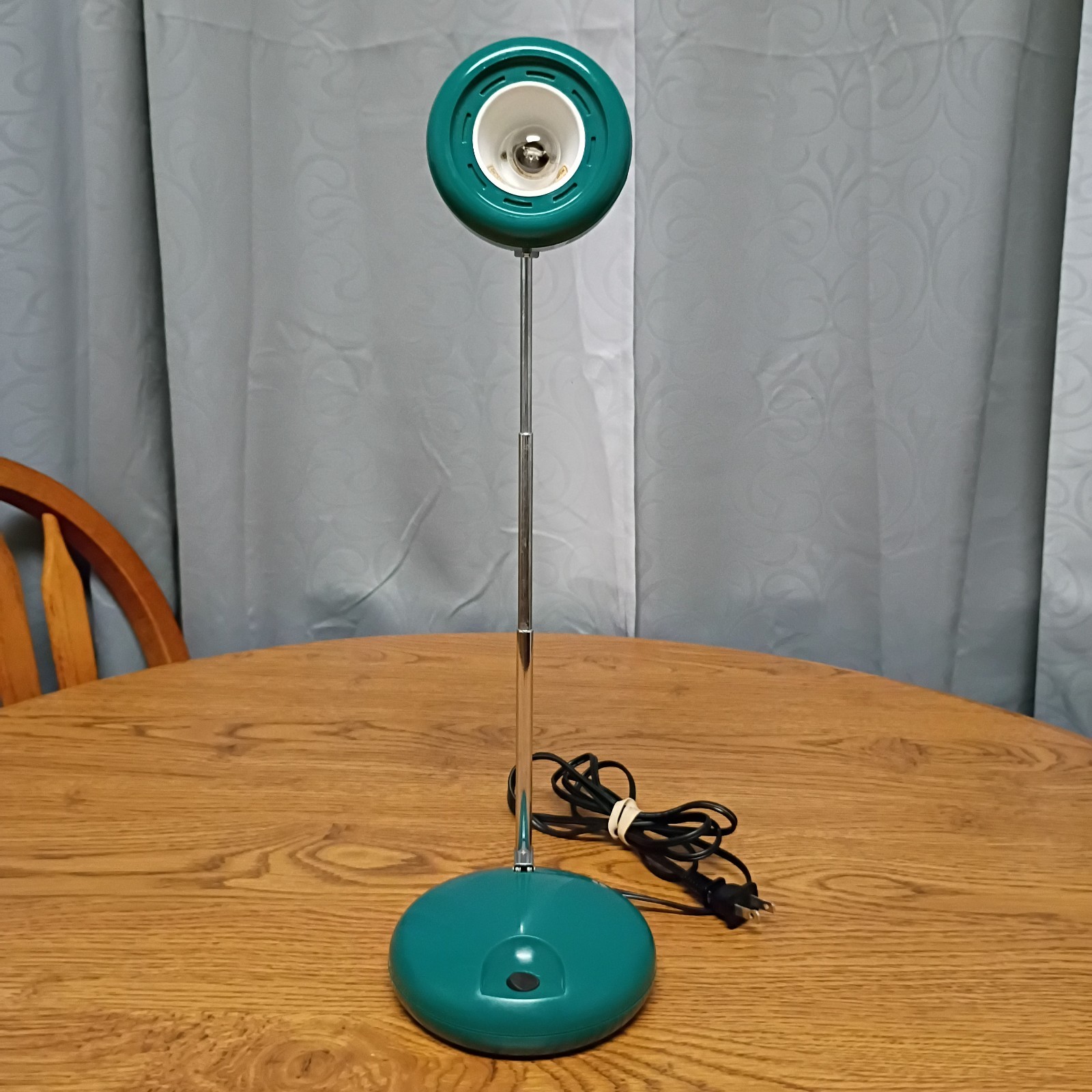 Tensor Model 650 Telescoping Lamp Teal Green Post Modern Eyeball Lamp