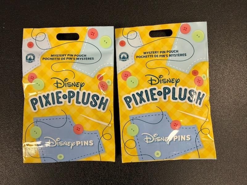 Disney Parks Trading Pins Mystery Bag Pixie Plush 5 Pin Set Sealed Lot Of 2