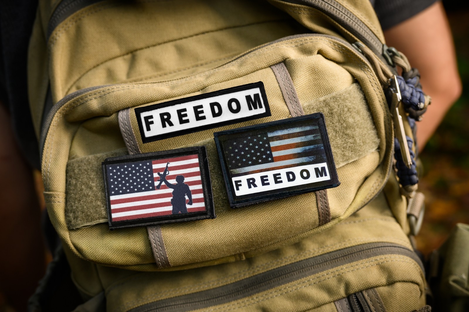 1×4 Charlie Kirk FREEDOM Morale Patch | Patriotic patches| Fight Fight Fight