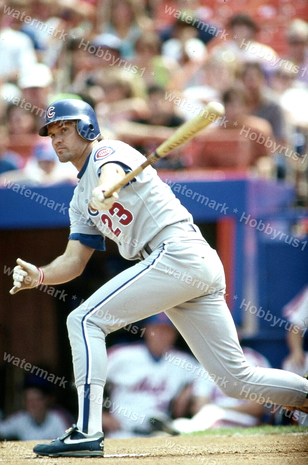 CHICAGO CUBS Ryne Sandberg MLB Baseball 1990 Original 35mm Photo Slide