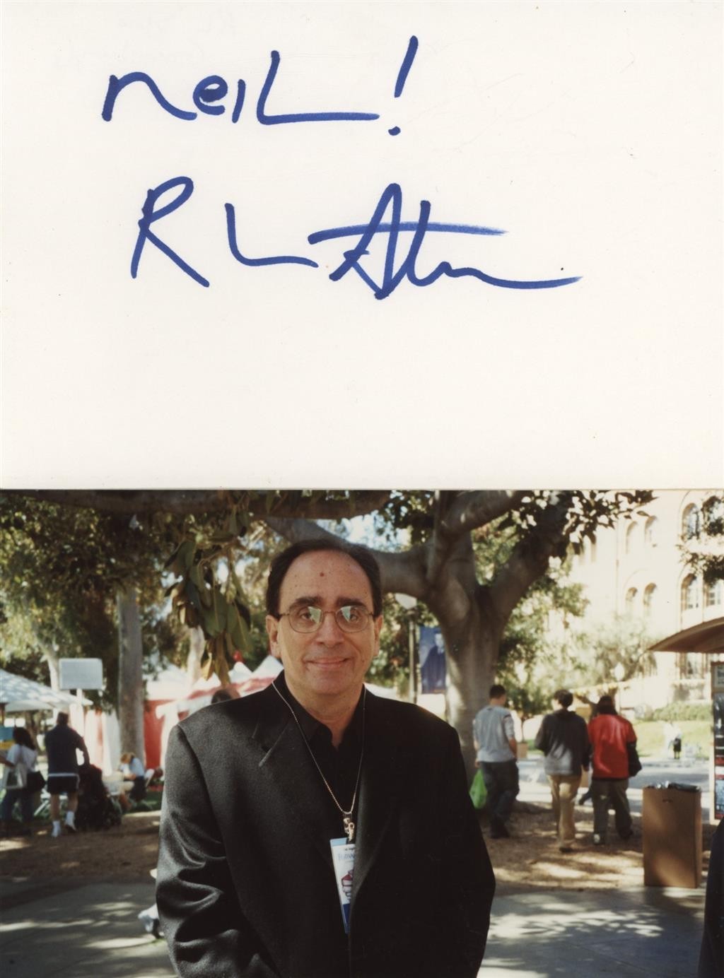 R.L. Stine- Signed Card (“Goosebumps” Author)