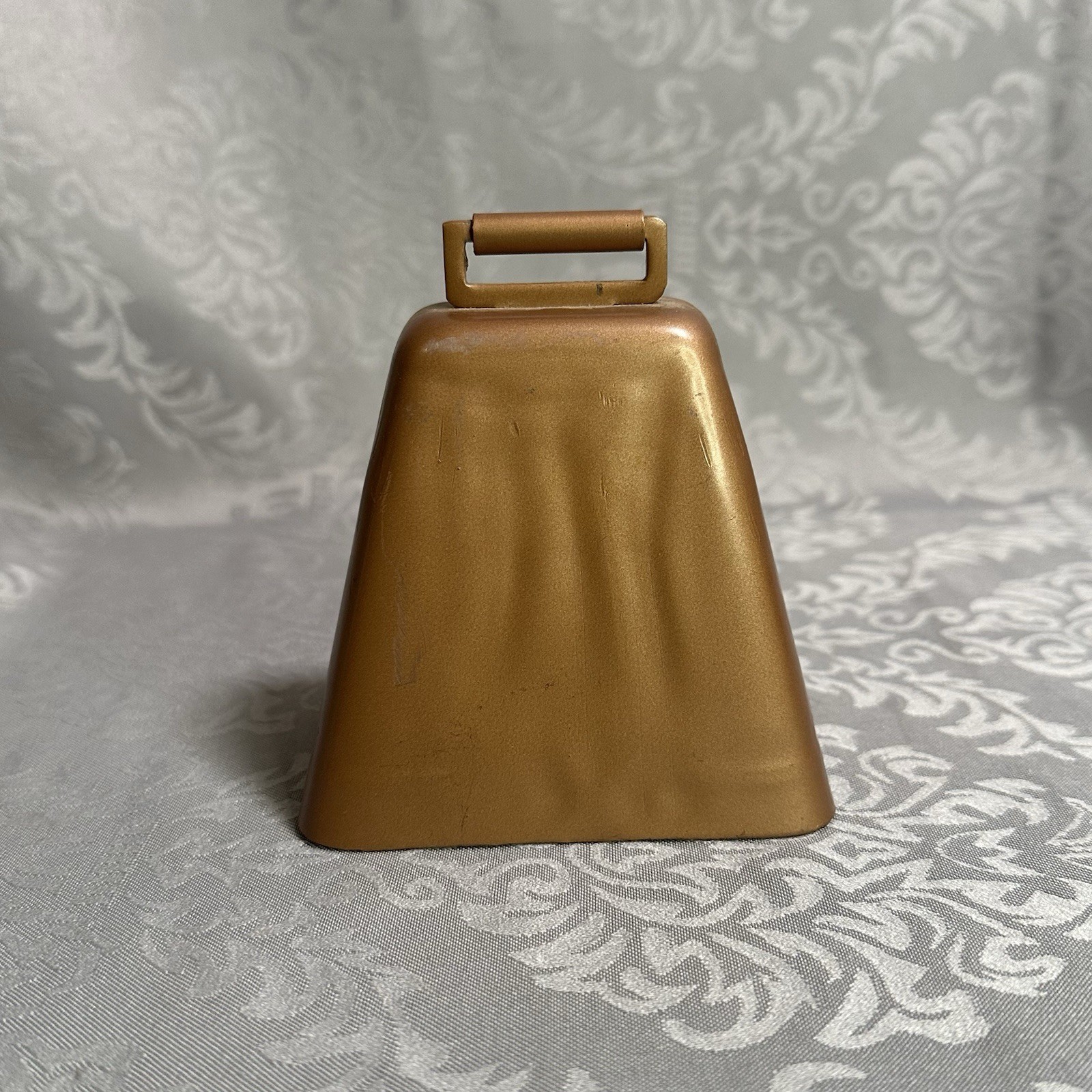STEEL COW BELL Antique Style Copper Finish Cowbell Music Sports Pep Rally Cheer