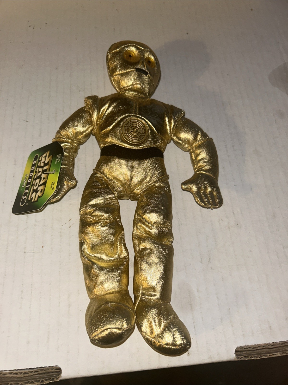 Star Wars Buddies C-3PO 10″ Bean Bag Plush Toy 1997 Kenner No. 66925/66932 NEW