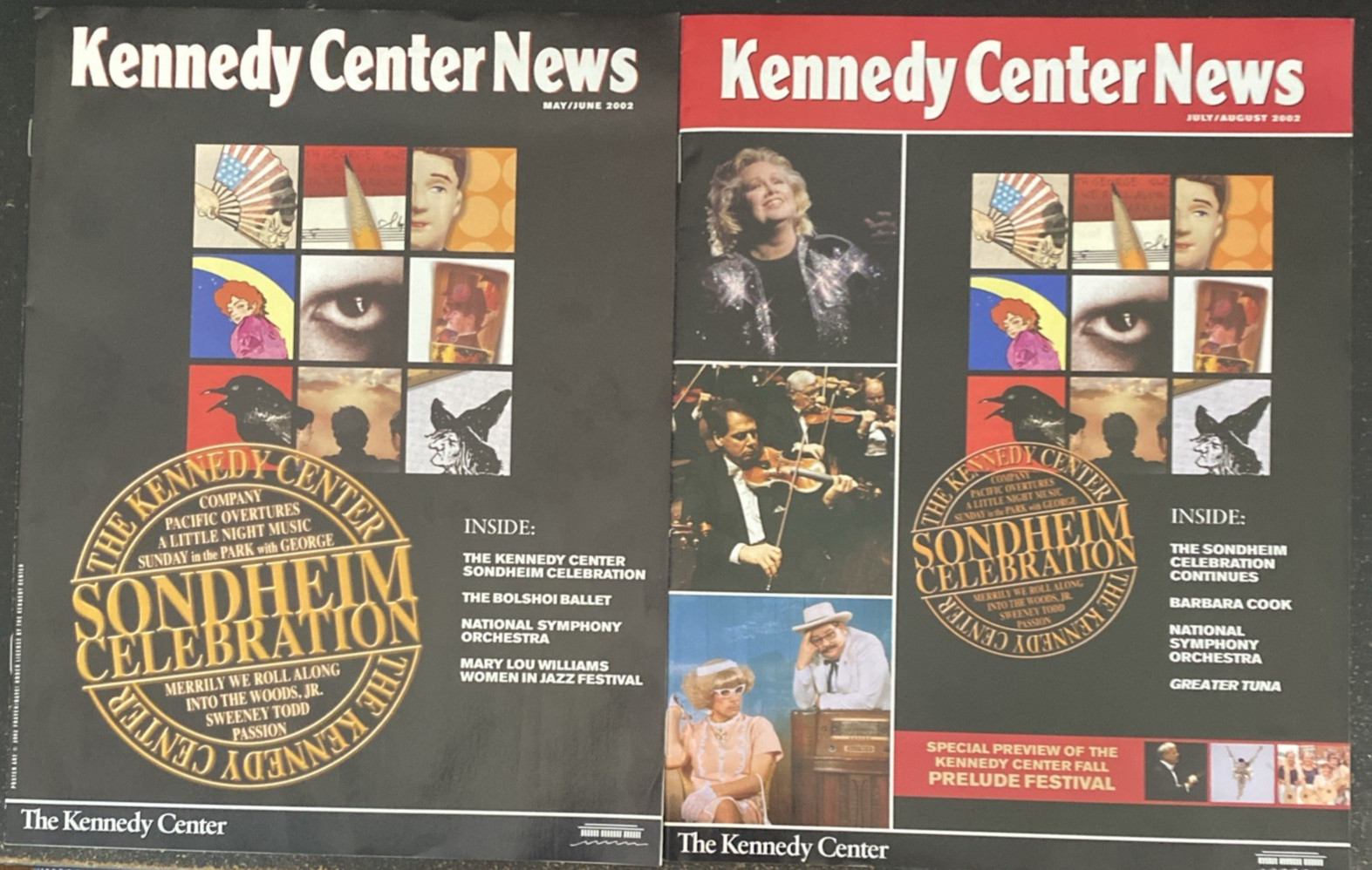 2 Sondheim Celebration KENNEDY CENTER News May/Jun Jul/Aug 2002