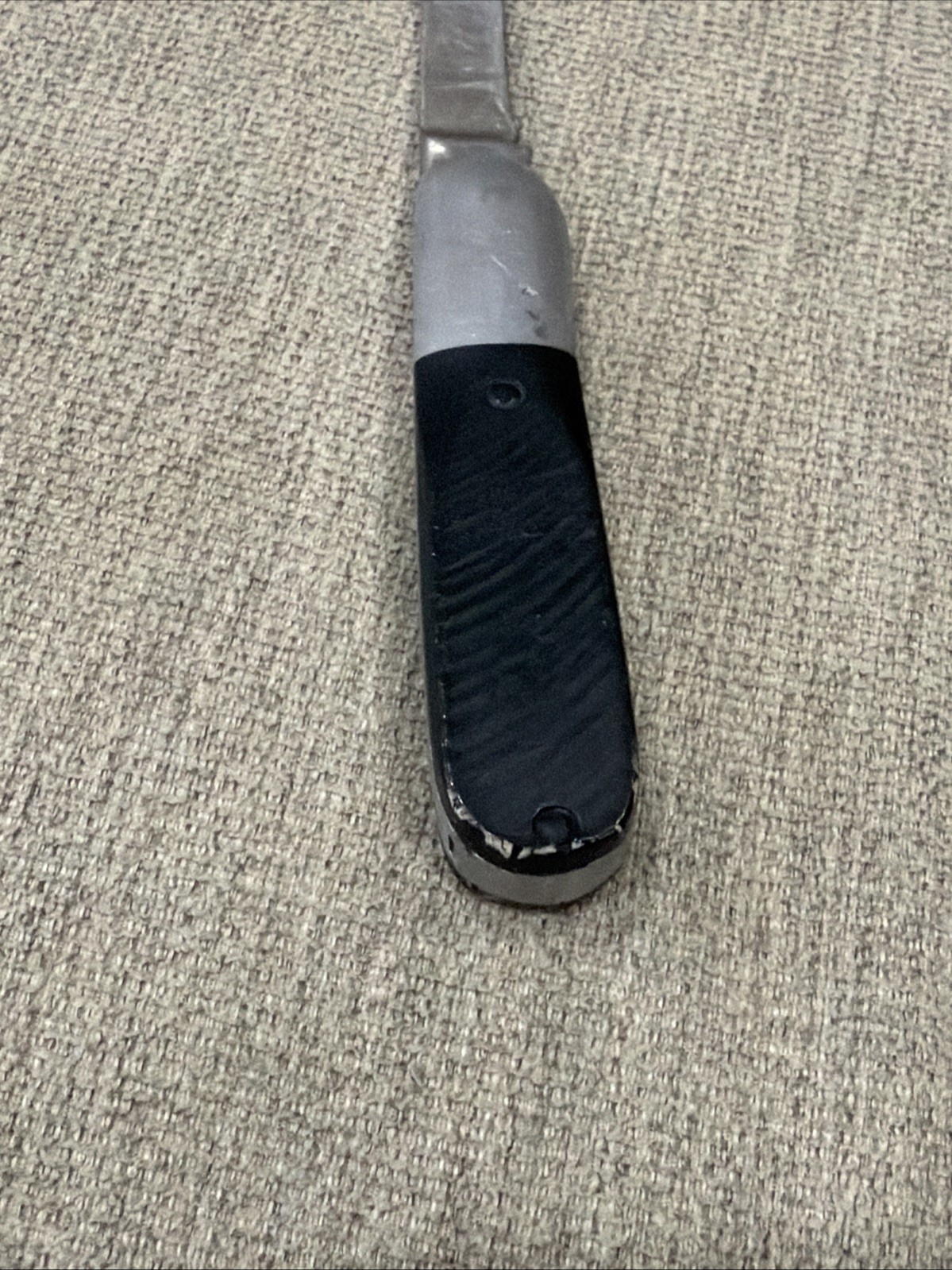 Queen Single Blade Barlow Style Slipjoint Pocketknife Black And Silver