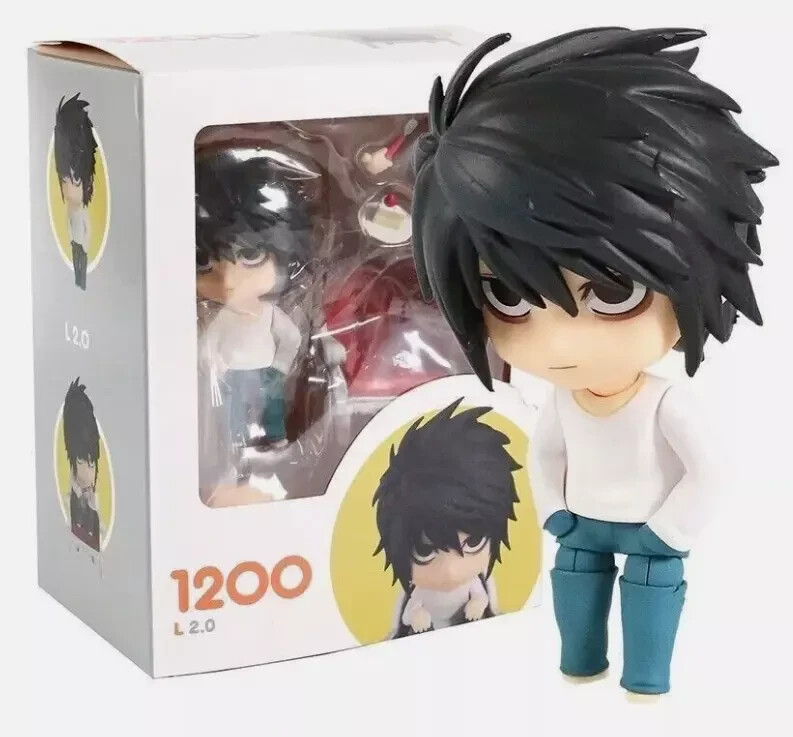 NEW 10CM Death Note Nendoroid L 2.0 1200 Lawliet PVC Anime NO Box Action Figure