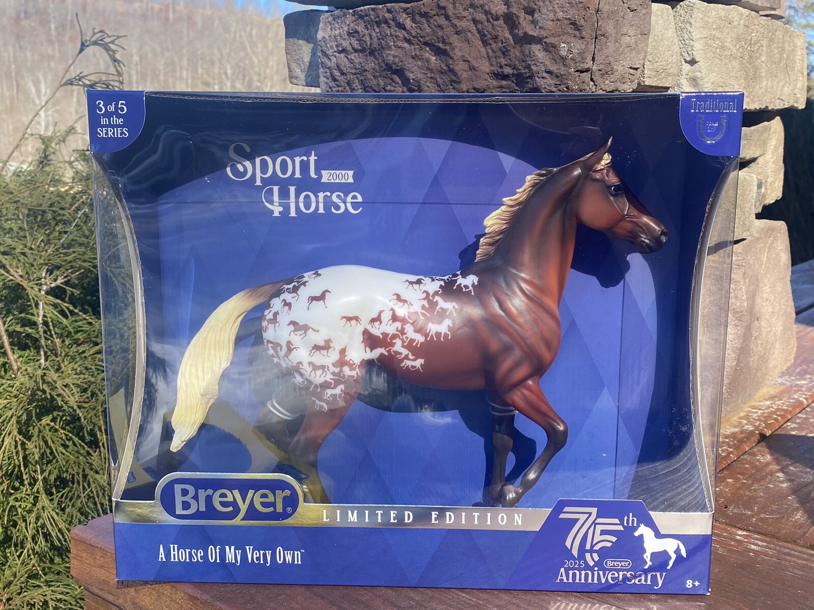 Breyer New 2025 Sport Horse 75th Anniversary Lonesome Glory 25 Years NIB IN HAND