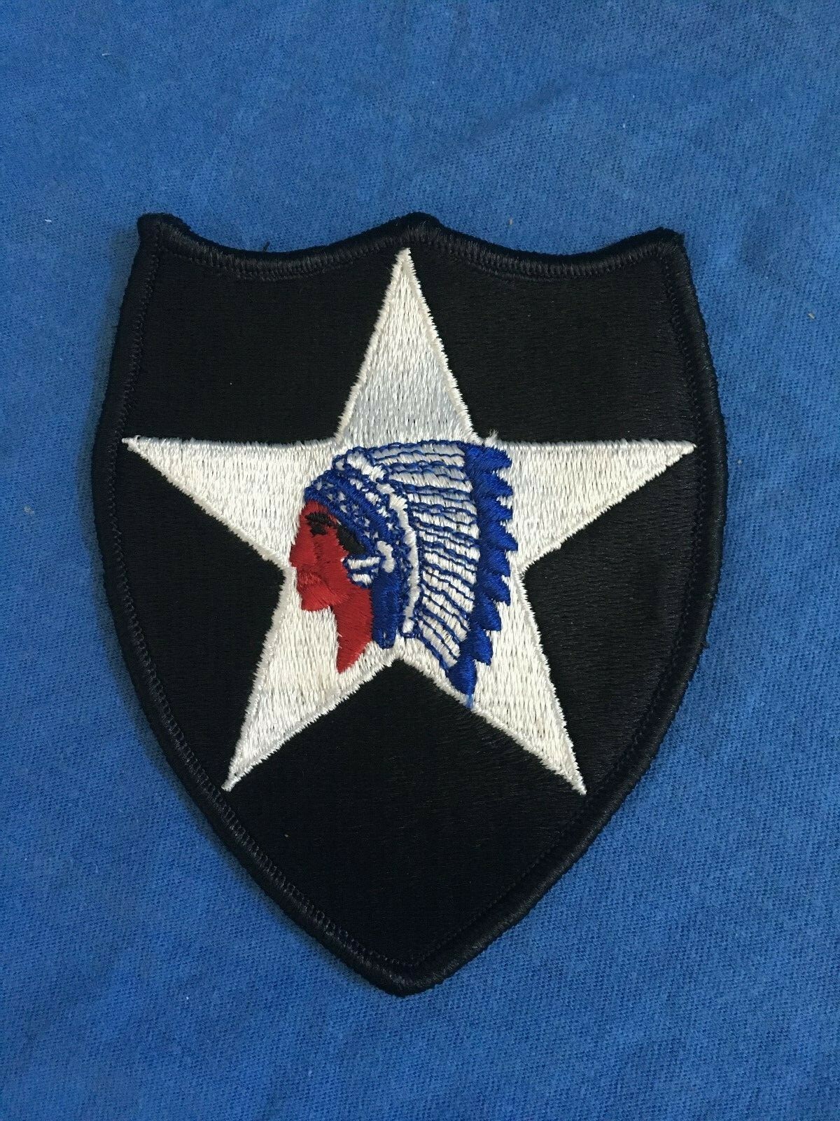 US Army 2nd INFANTRY Uniform Patch Indianhead “Second to None” WWI WWII Korea