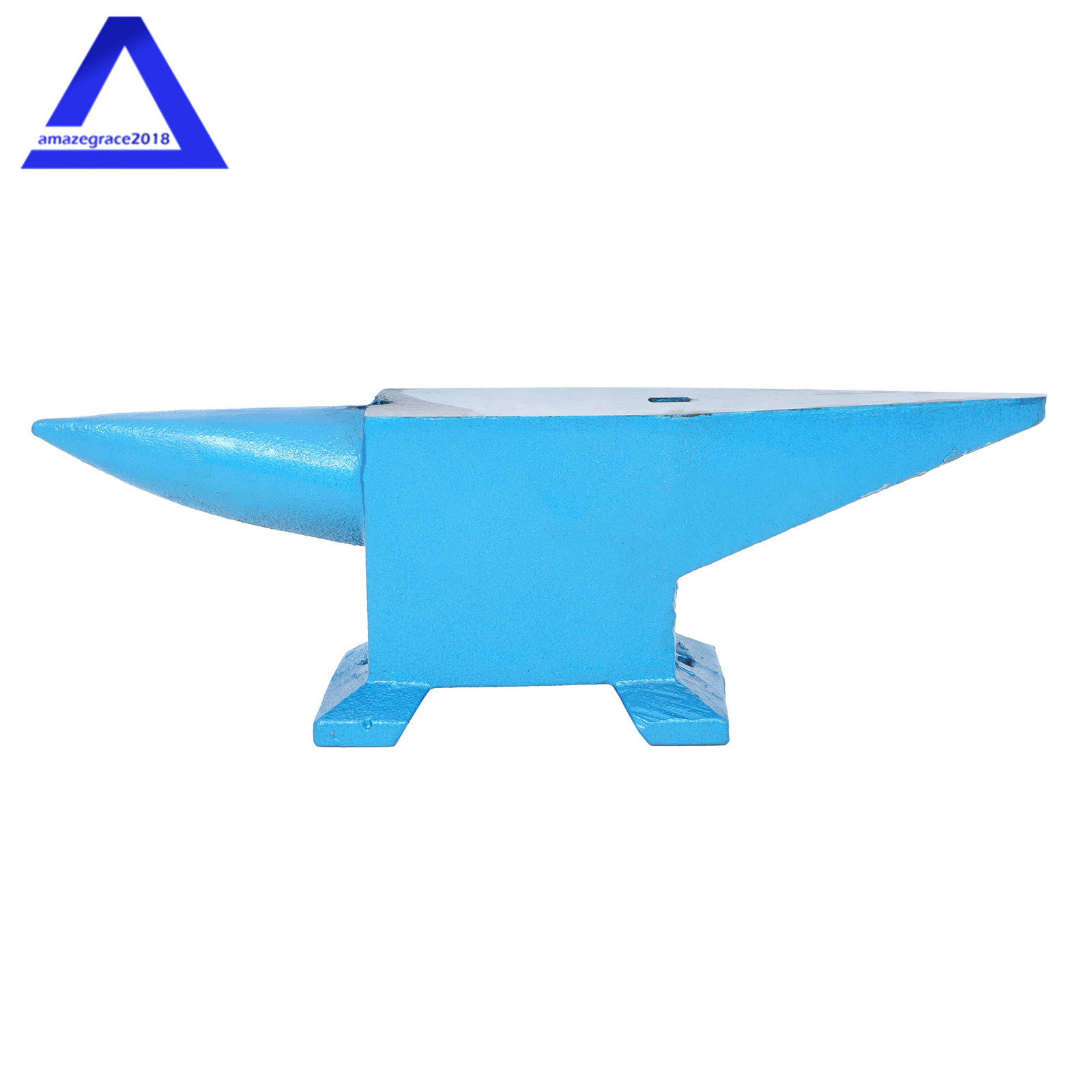 Anvil 44 lb Blacksmith Forged Steel 20kg Heat Treated Long Round Horn New