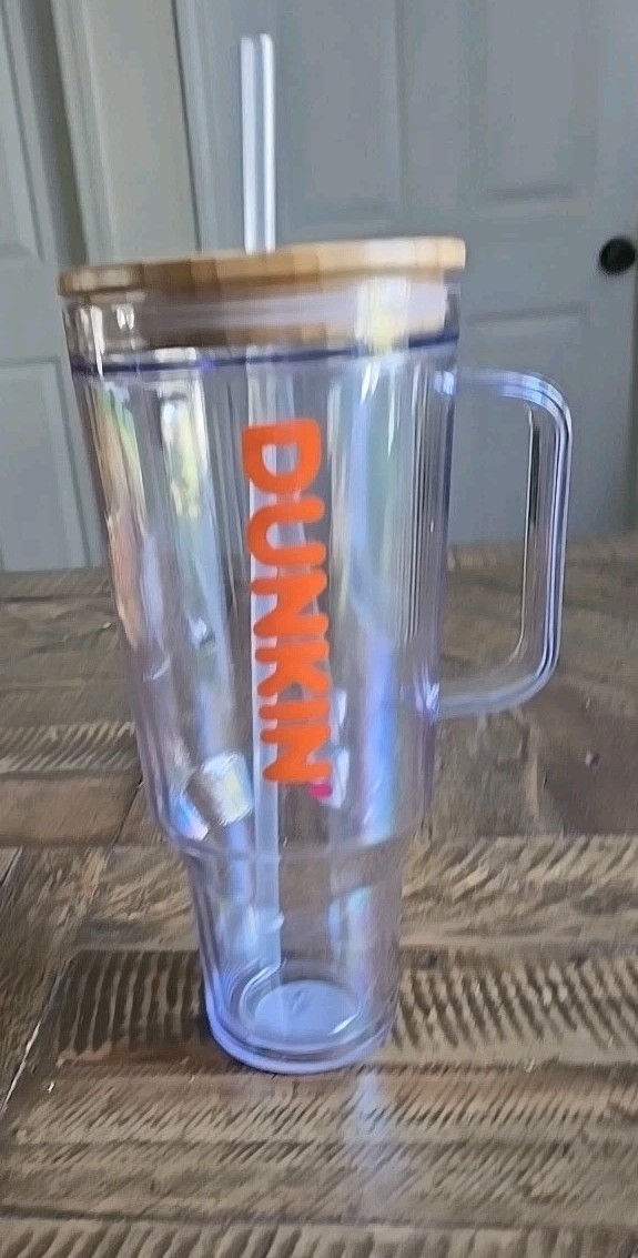 2025 Dunkin Double Wall Bamboo Tumbler 40 oz