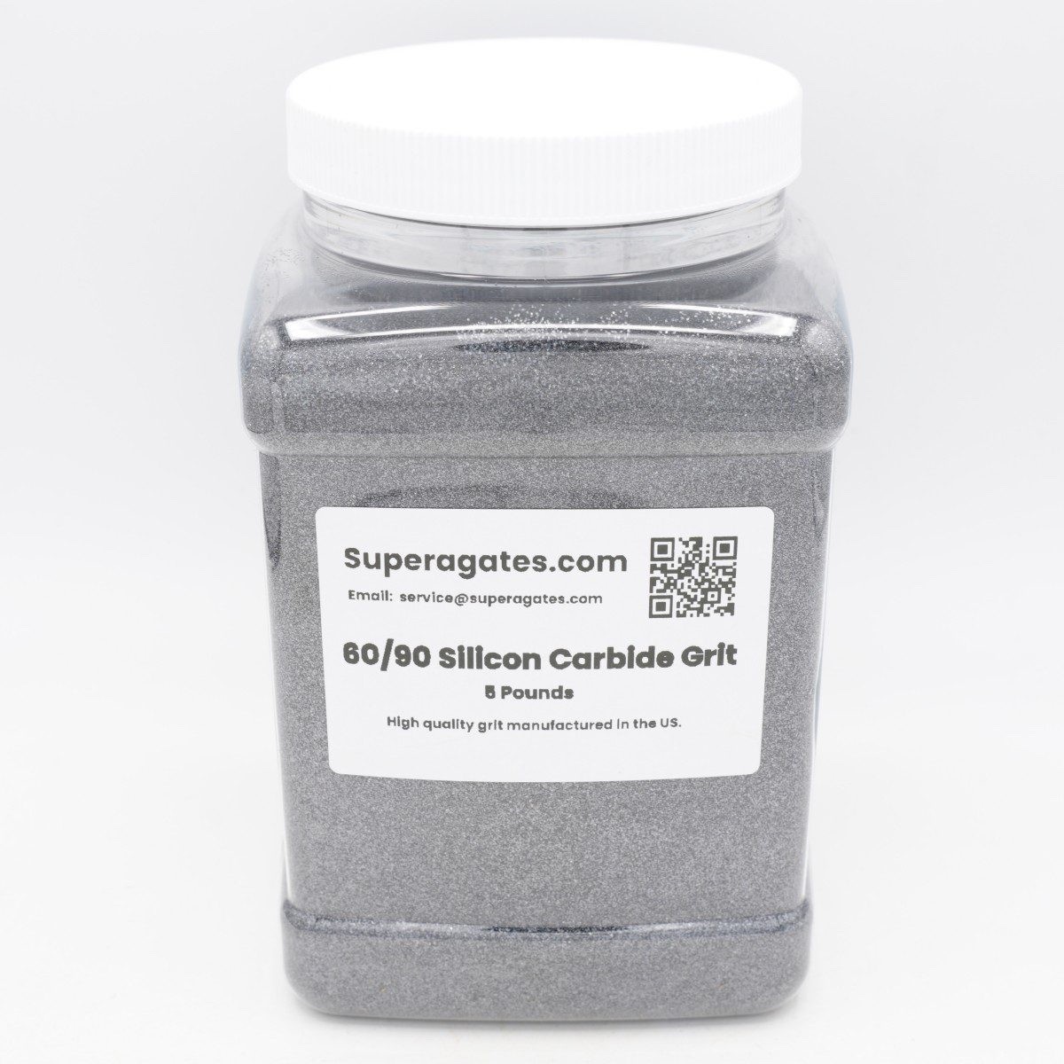 5LB Rock Tumbling Grit – Lapidary Grade 60/90 Silicon Carbide – Resealable Jar