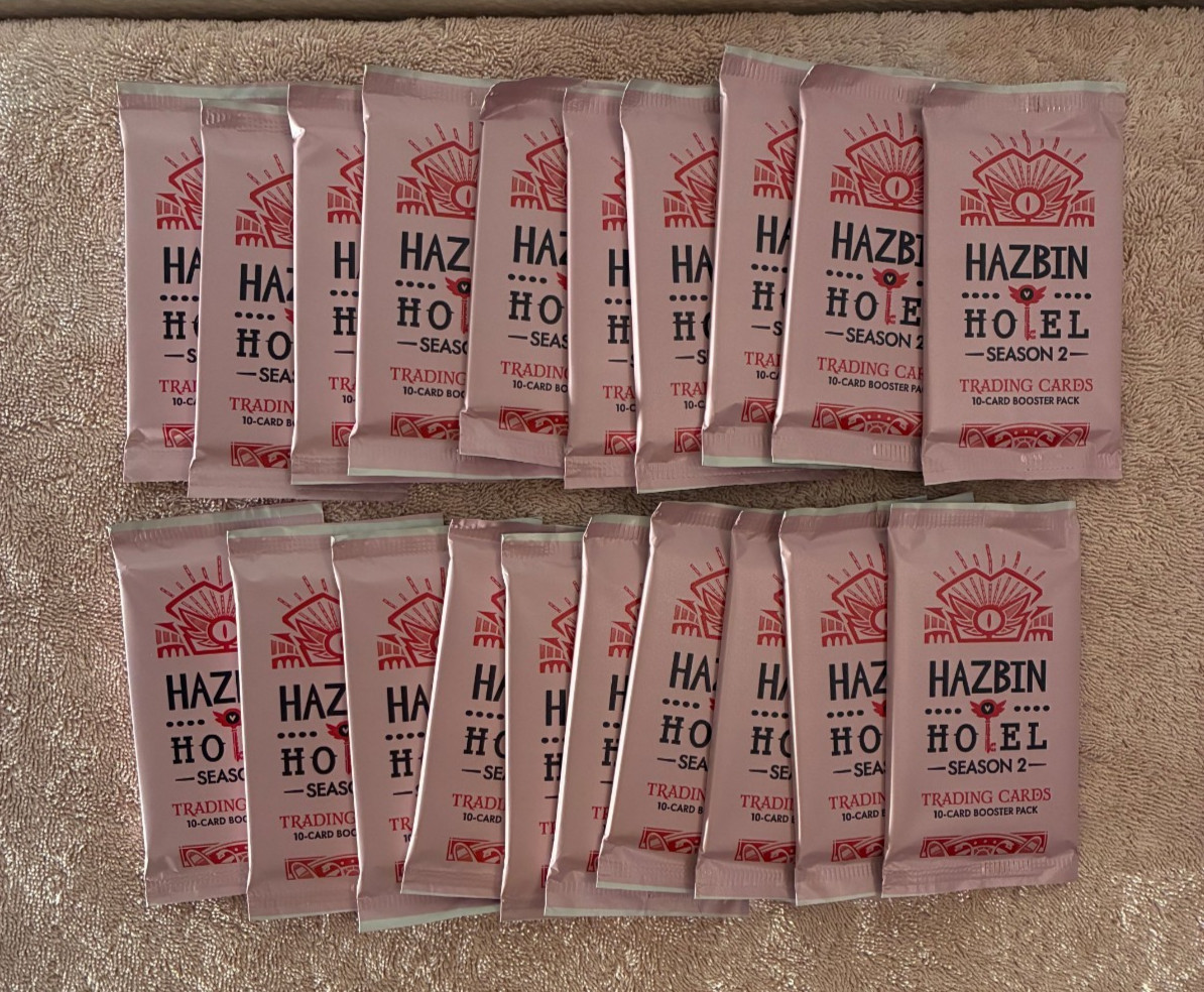 HAZBIN HOTEL Season 2 Trading Cards 2nd Edition Booster Pack LOT OF 20 IN HAND