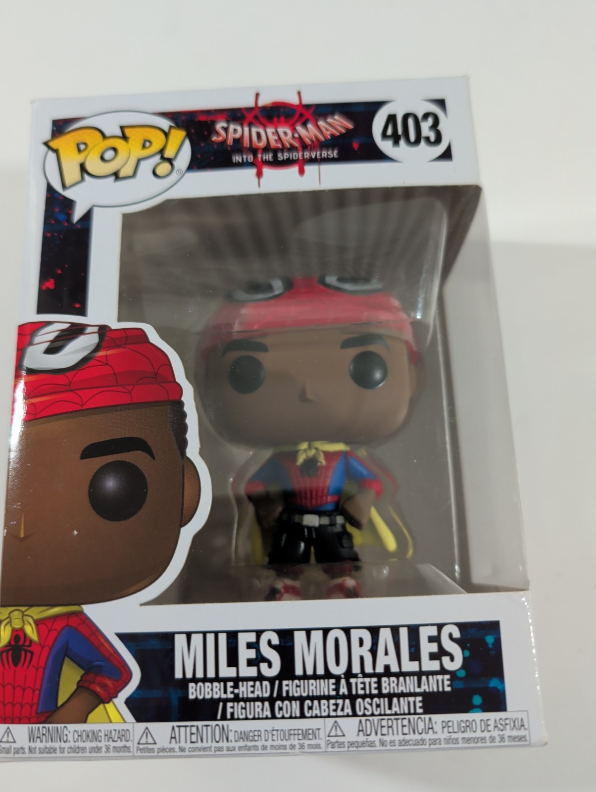 Funko Pop Spider-Man Into The Spider-Verse Miles Morales #403 w/ Protector