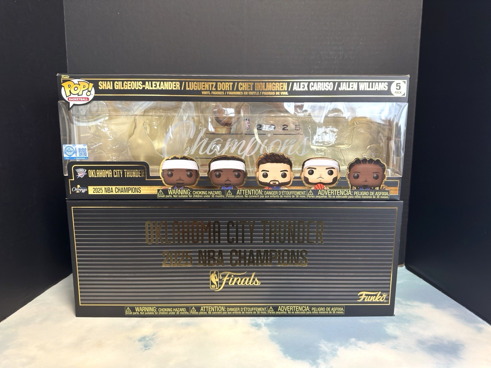 EMPTY BOX 2025 NBA Finals Champions Oklahoma City Thunder Funko Pop Fanatics