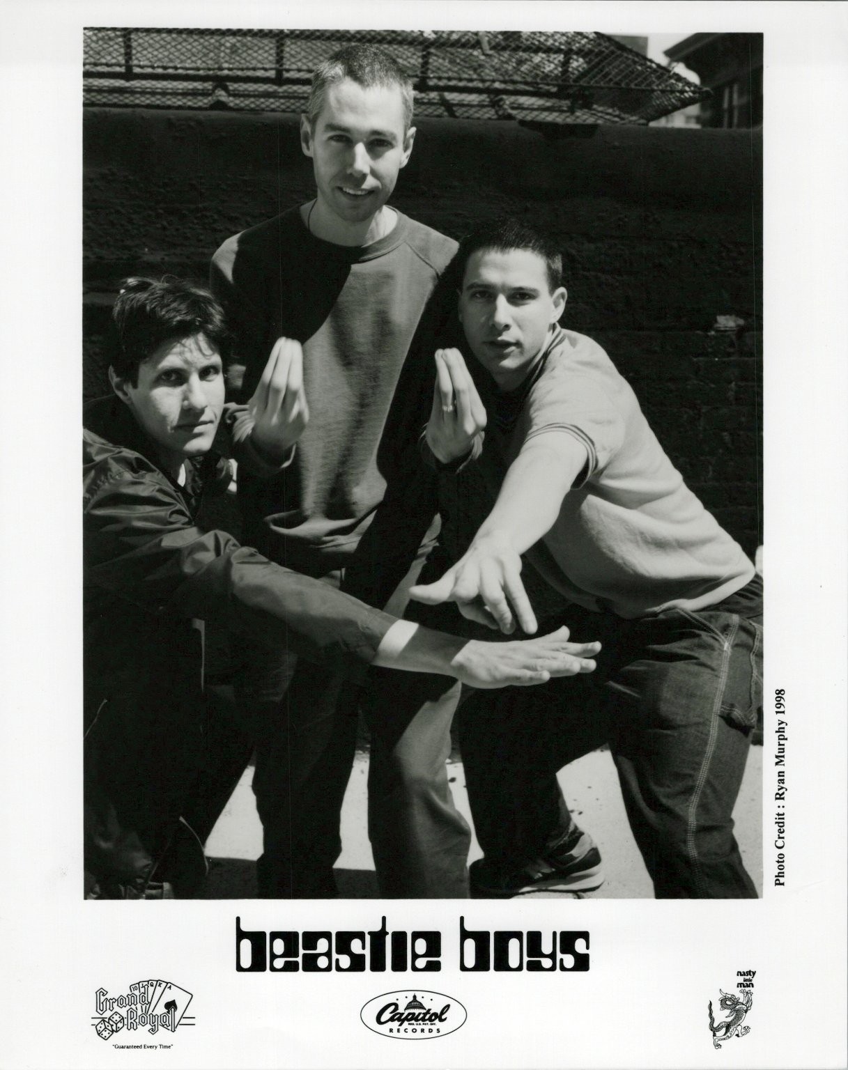 Beastie Boys Silver Gelatin Print Press Promo Photo Ryan Murphy Capitol Records