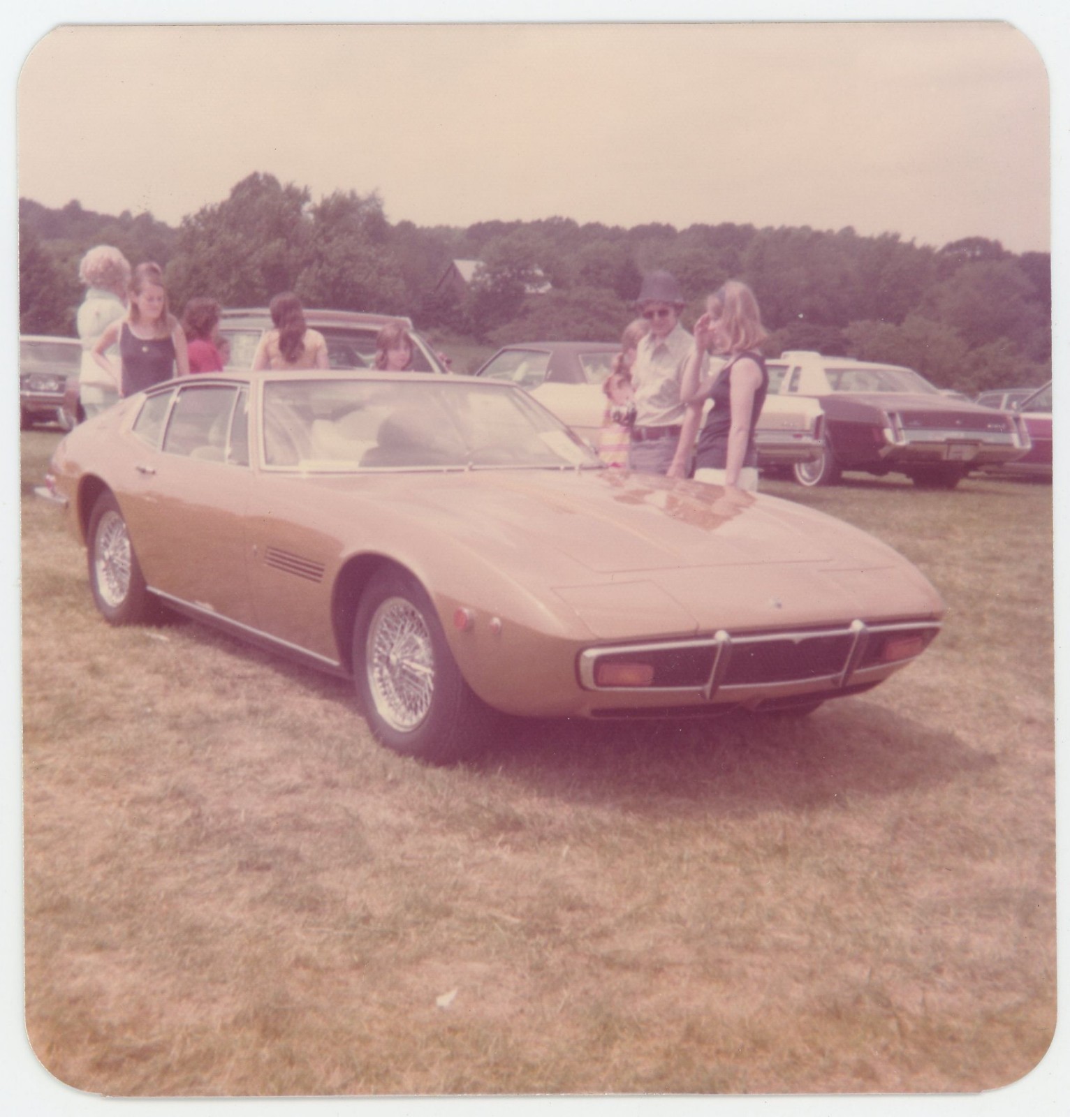 1970s Maserati Ghibli Italian Sports Car Rare People Vintage Photo