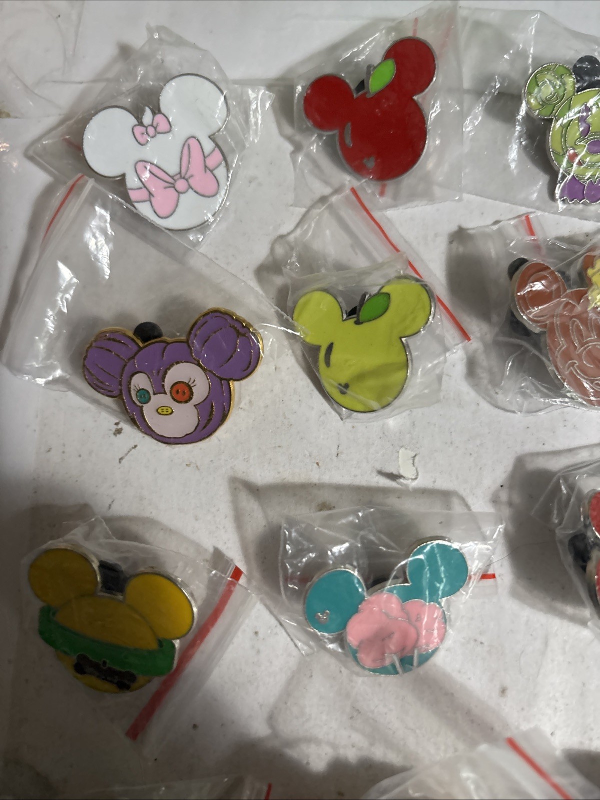 Disney Mickey Mouse HEAD Only Pins lot of 15