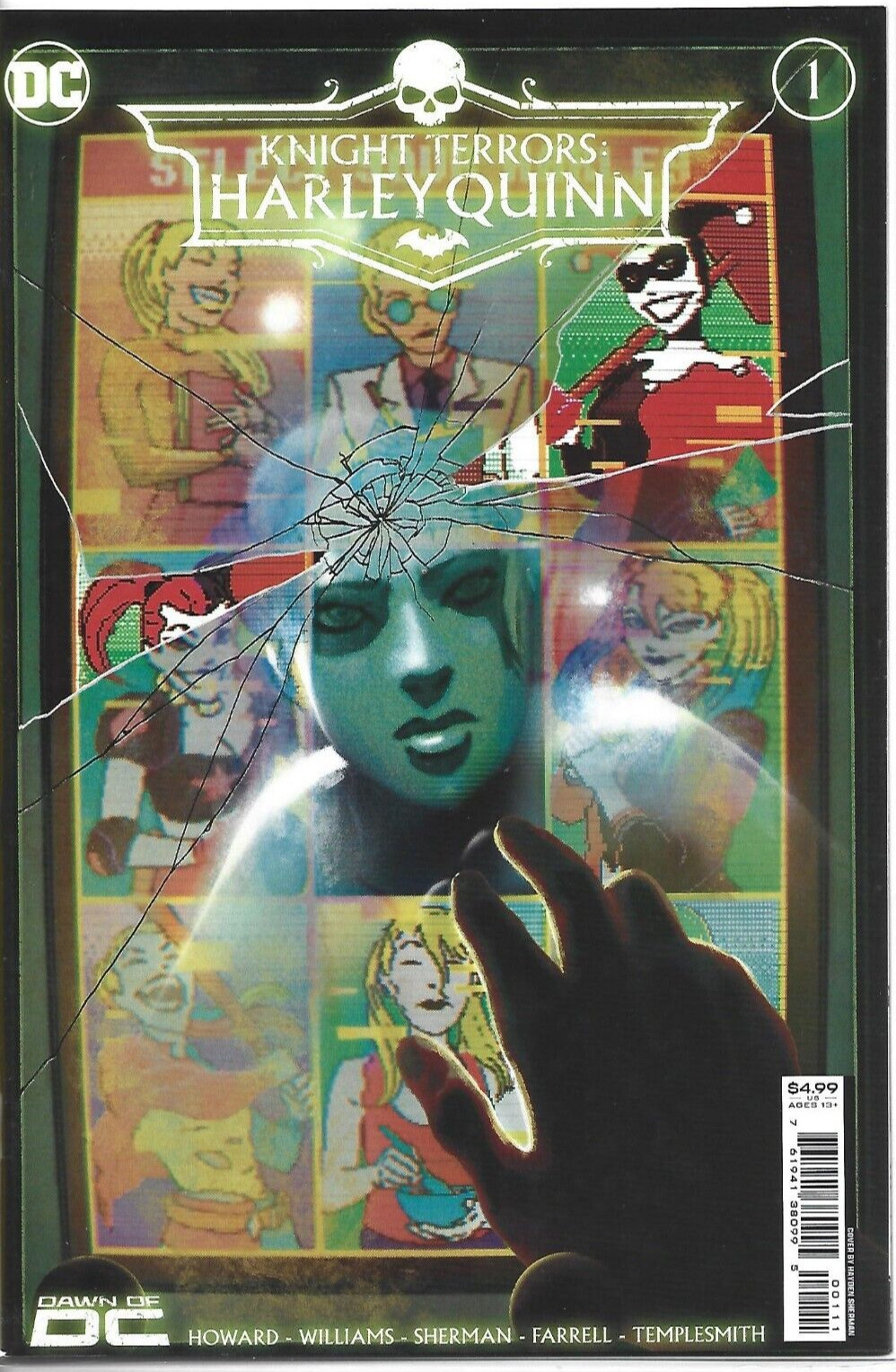 KNIGHT TERRORS HARLEY QUINN #1 HAYDEN SHERMAN VARIANT DC COMICS 2023 NEW UNREAD
