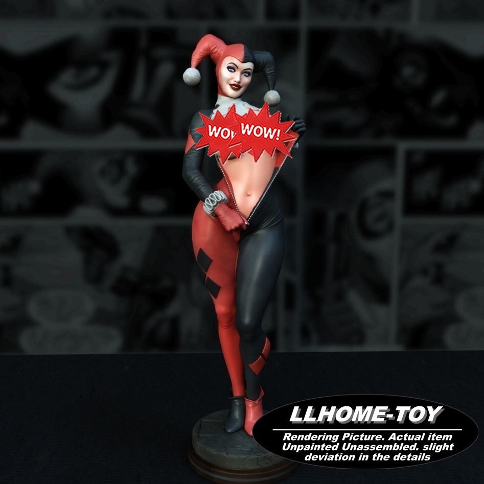 Harley Quinn NSFW 30CM Tall 3d Print Model Unpainted Garage Kit Statue Figure