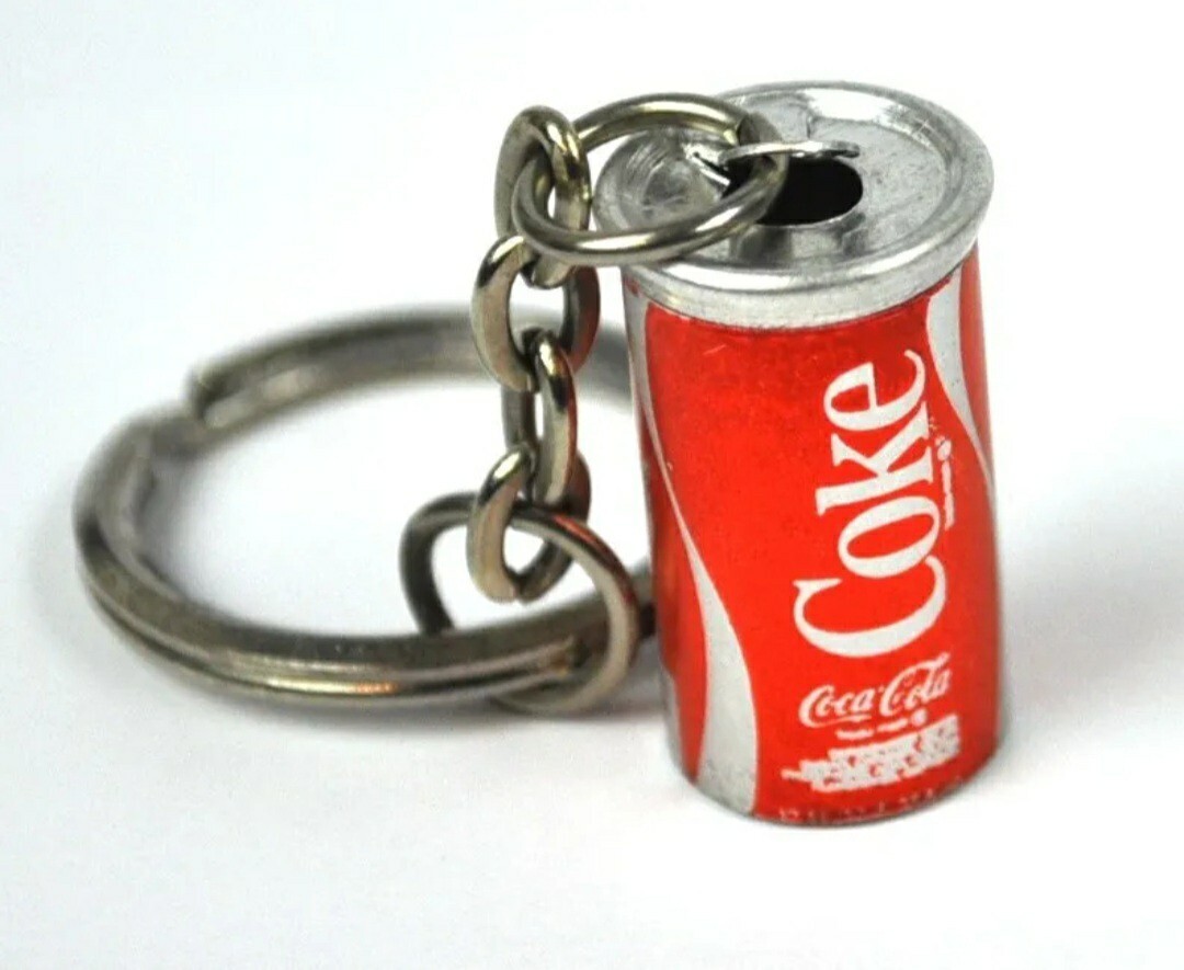 1970’s Coca-Cola Coke USA Key Chain Mini Can Miniature Can Keychain NOS Vintage