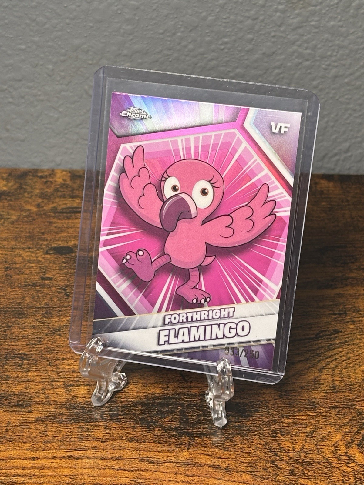 2026 Topps Chrome VeeFriends Forthright Flamingo Pink Refractor /250