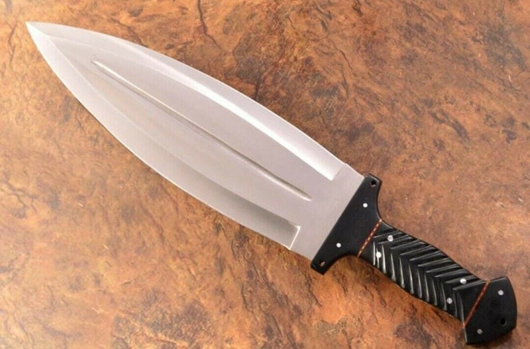 22″ CUSTOM HANDMADE D2 TOOL STEEL HUNTING PREDATOR FULL TANG BOWIE MACHETE KNIFE