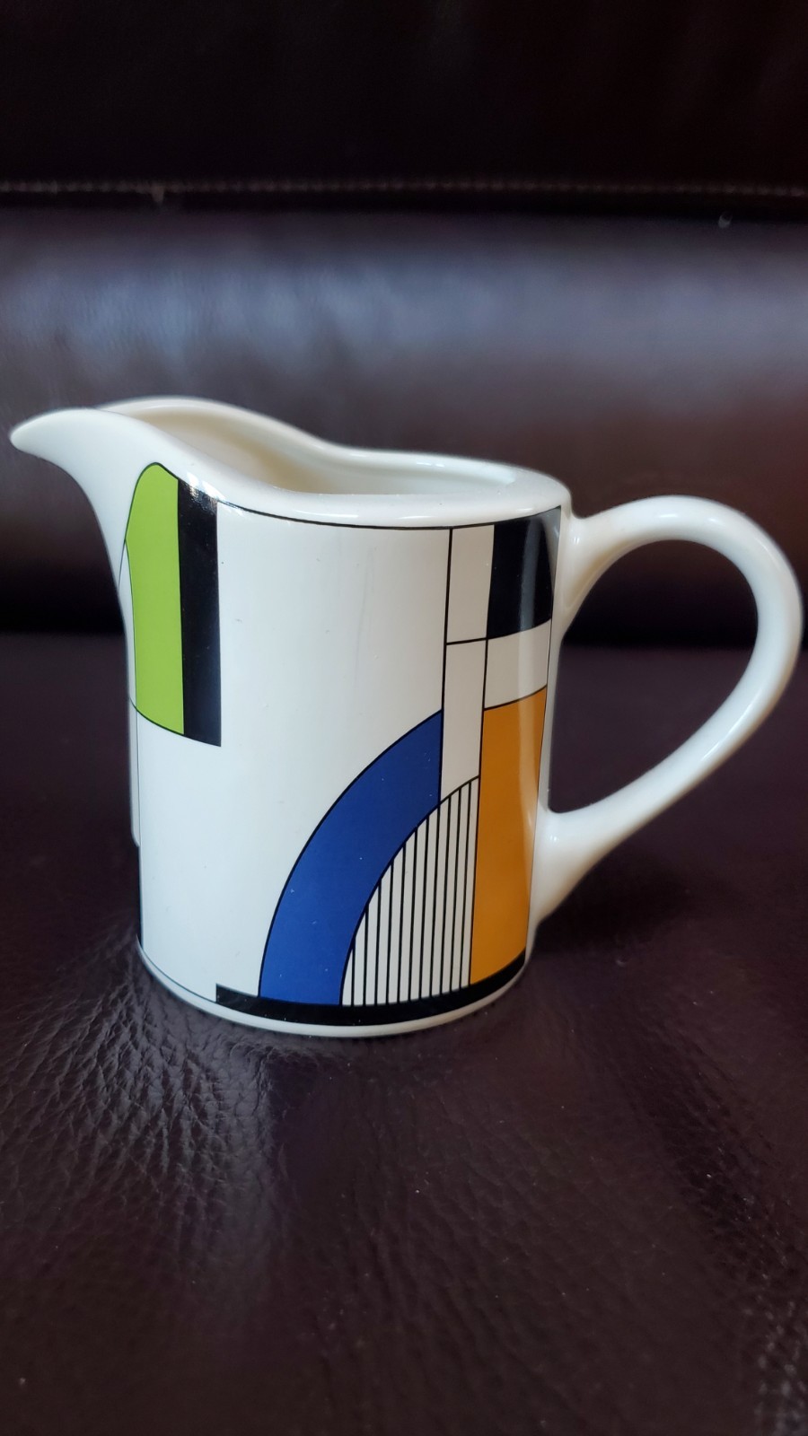 Sango Radius Pattern Creamer Geometric Modern Contemporary Art Deco 4916