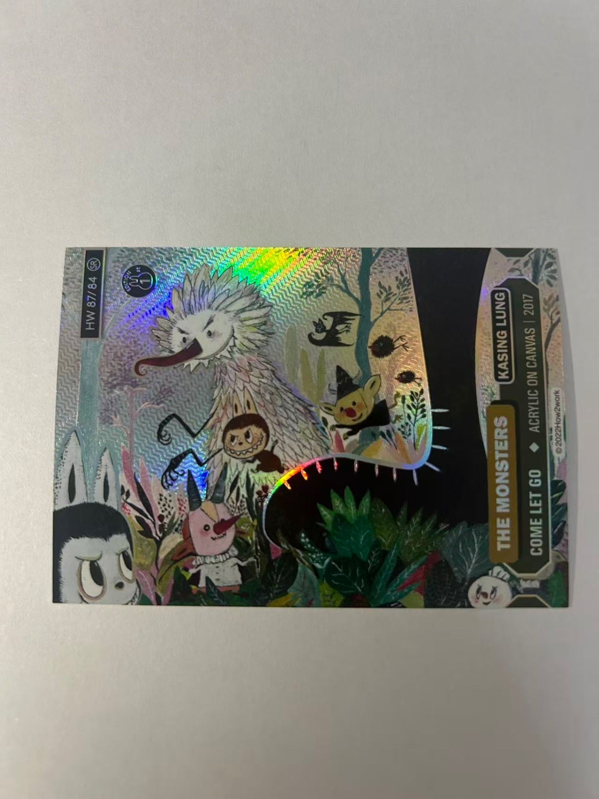 2022 How2Work The Monsters Kasing Lung Labubu SR #KS 87/84 Come Let Go Series 1