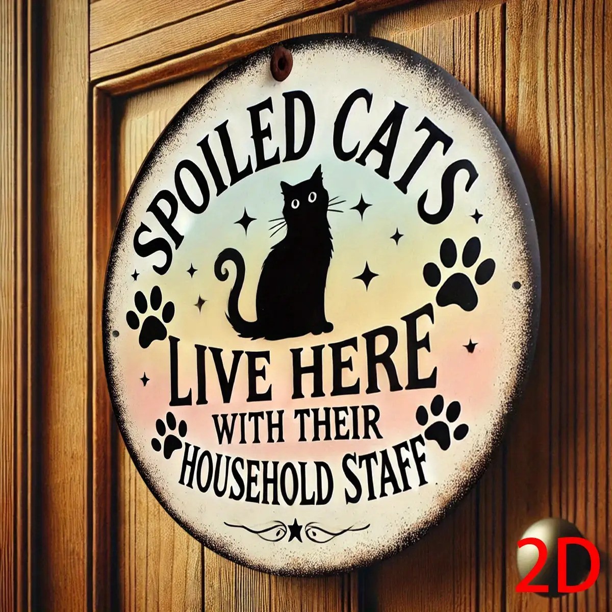 2D Flat, Tin Metal Signs Home Décor 8×8 Inch Aluminum Wall Featuring a Silhouet