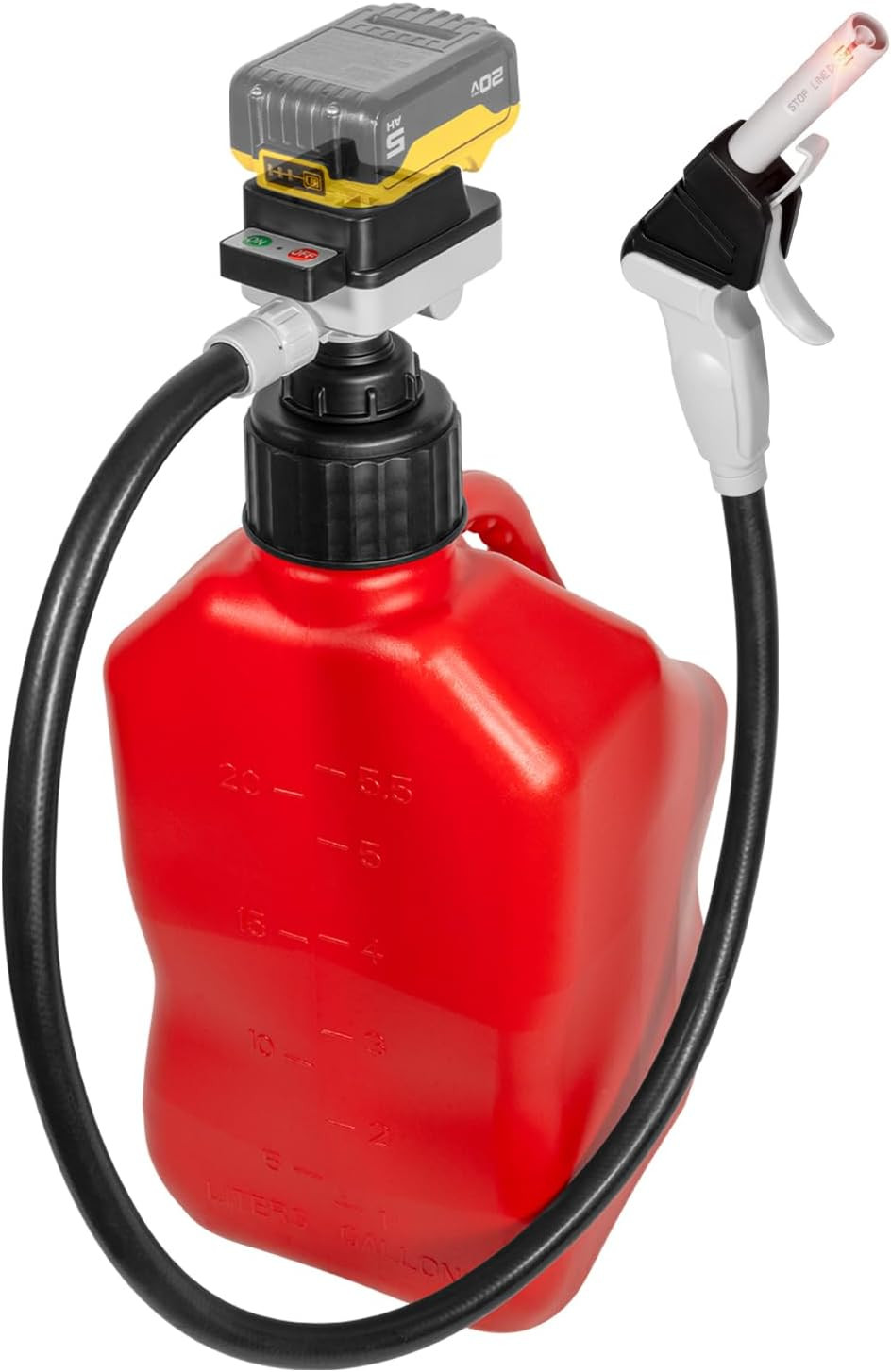 Cordless Battery Powered Liquid Transfer Pump (4.0 GPM) | Compatible with Dewalt