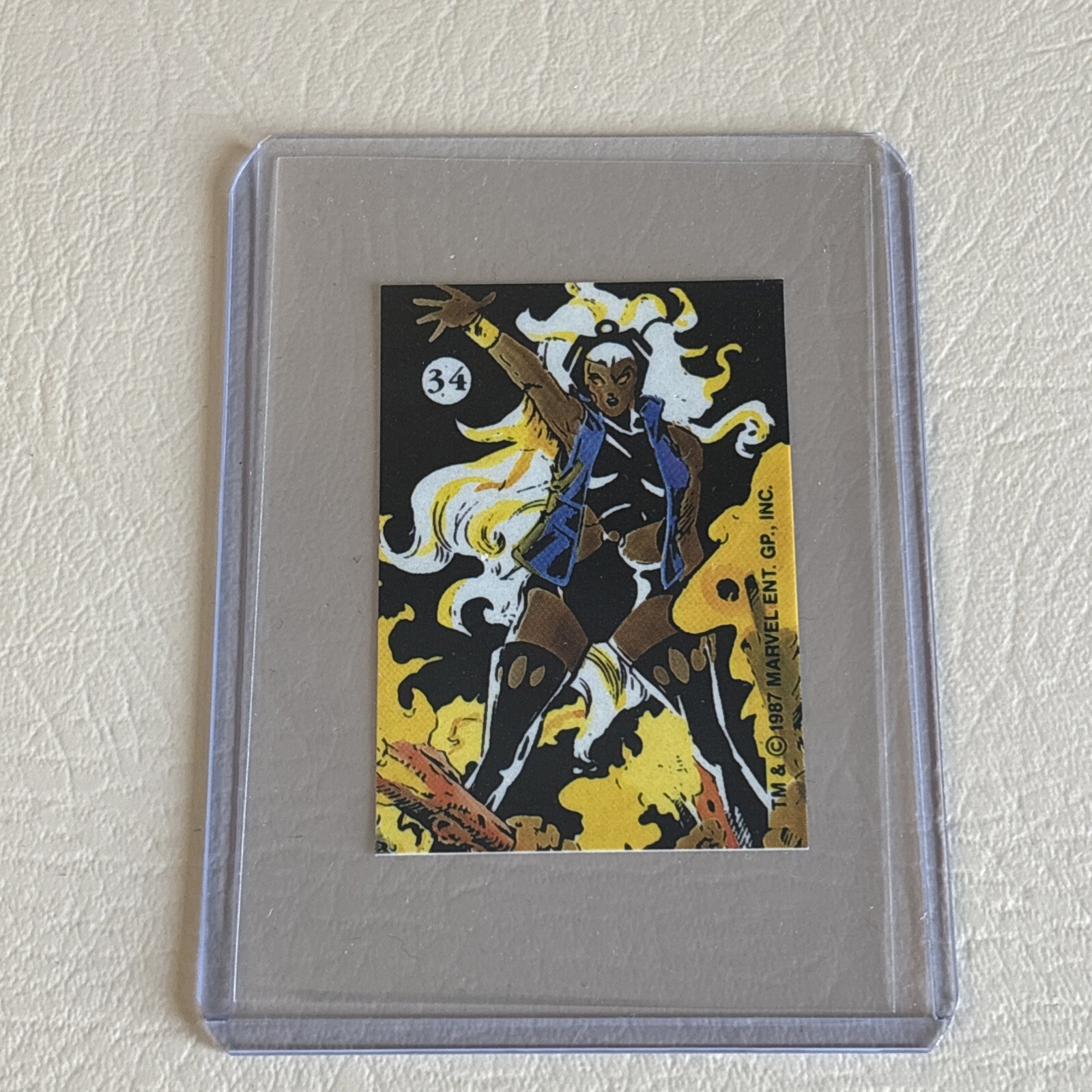 1987 Marvel Universe Stickers II: History of the X-Men #34 Storm