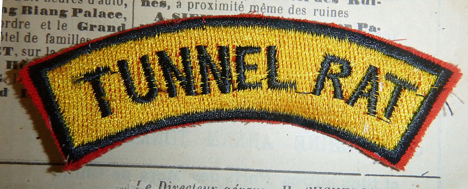 Cu Chi, TUNNEL RAT – Ops Patch – Shoulder Scroll – US Army – Vietnam War – M.228