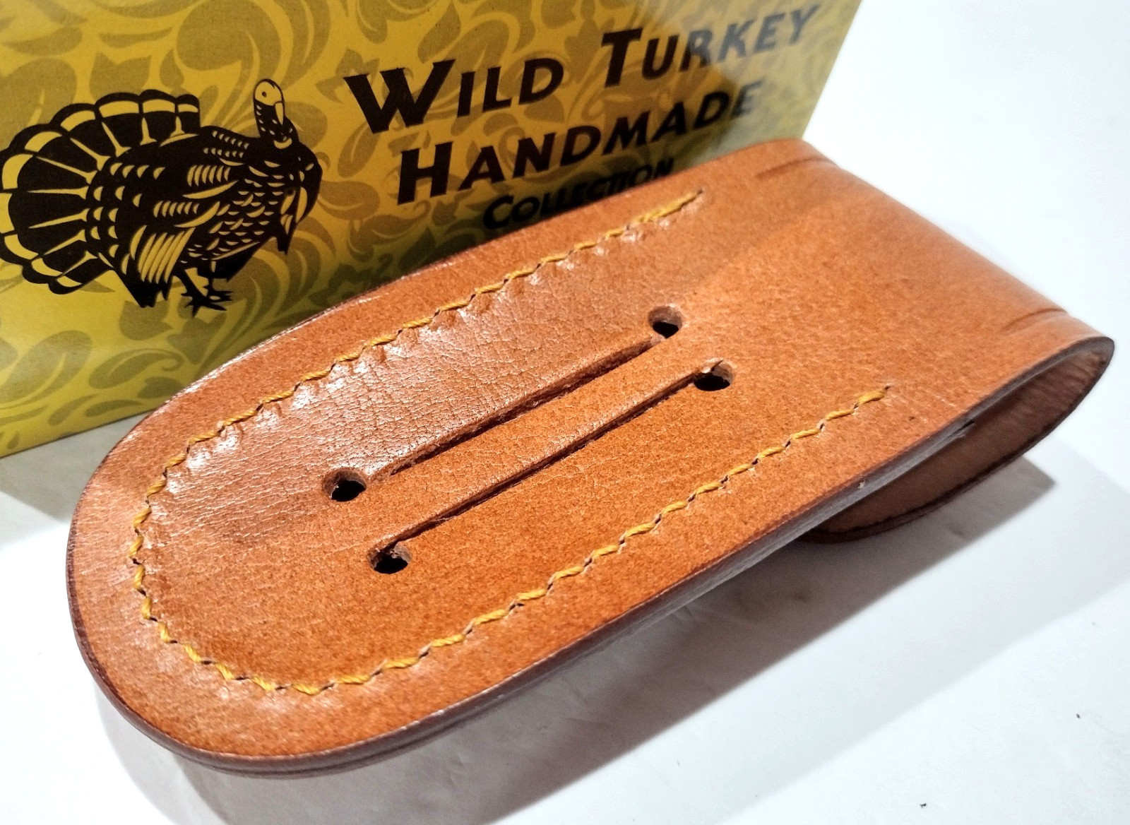 Wild Turkey Smooth White Bone Large 9″ Lockback Hunting Pocket Knife + Sheath
