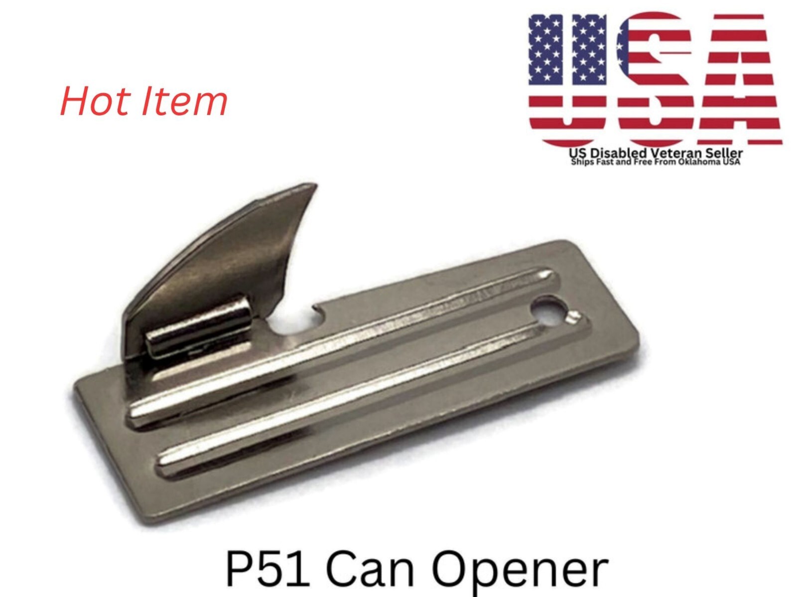 Original Vintage P-38 Military Can Opener – US SHELBY CO NSN 7330-01-467-0688